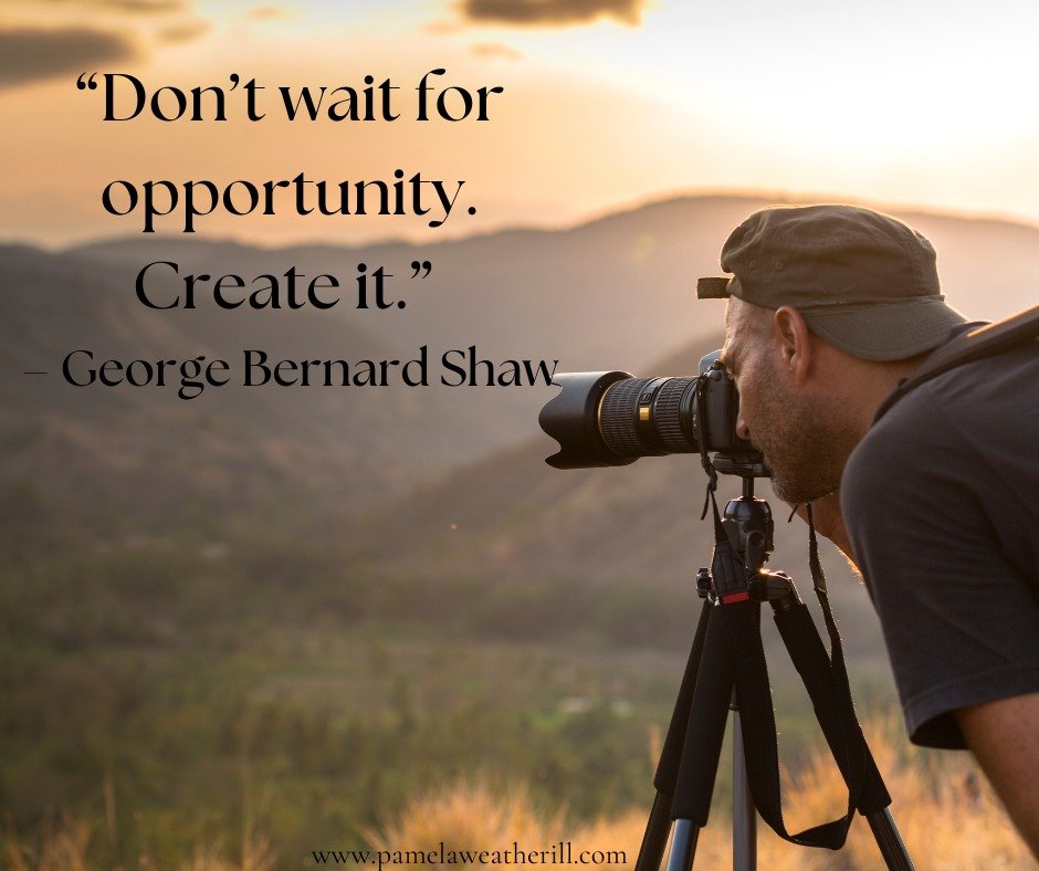 Opportunity only knocks when you're out there taking action. Step out and step up.