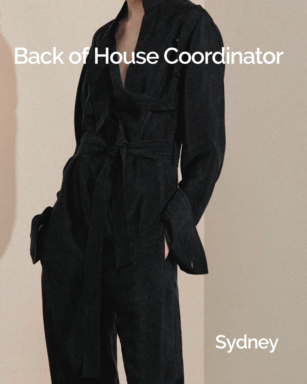 Back of House Coordinator