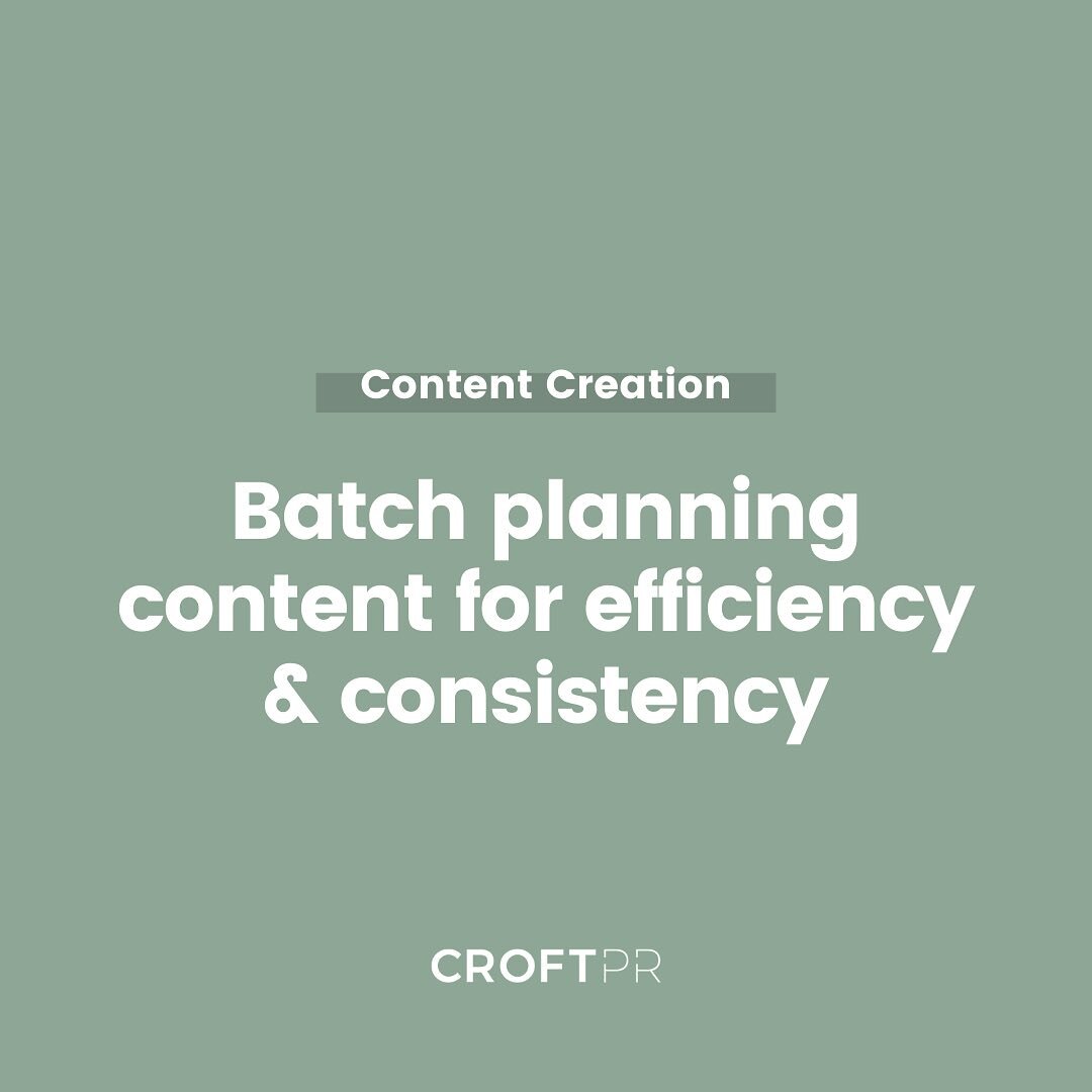 Efficiency &amp; Consistency are your business&rsquo; best friend when it comes to marketing - here&rsquo;s how batch planning content can help 🤍

Want to learn more? Katie&rsquo;s Hour of Power workshops have helped countless businesses level up th