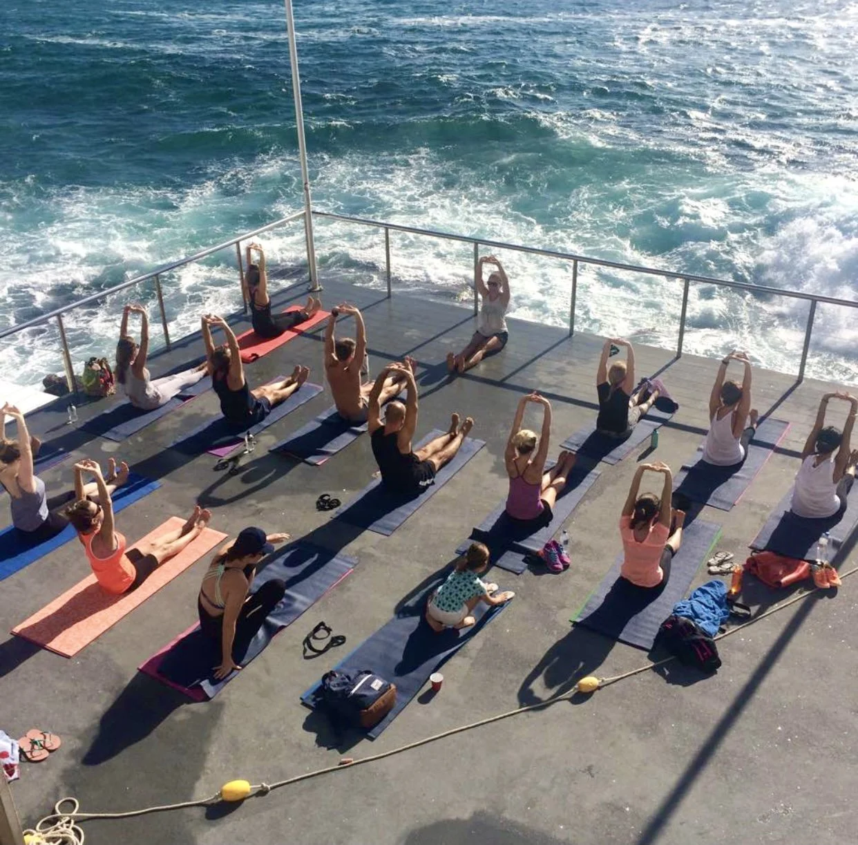 Yoga at Icebergs Bondi, Sydney