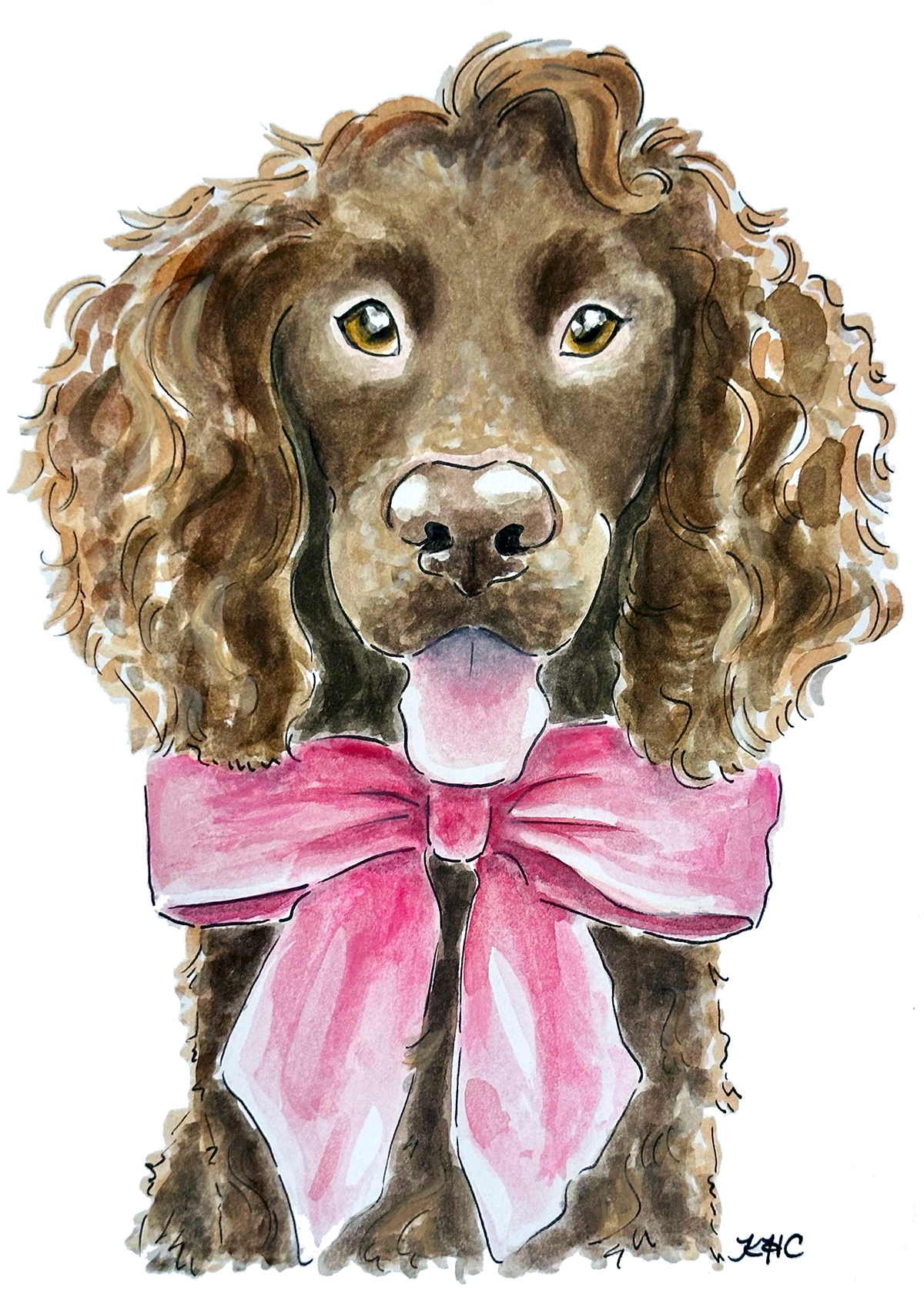 'Bentley,' 2025, Gouache & Ink on Paper, 5x7in