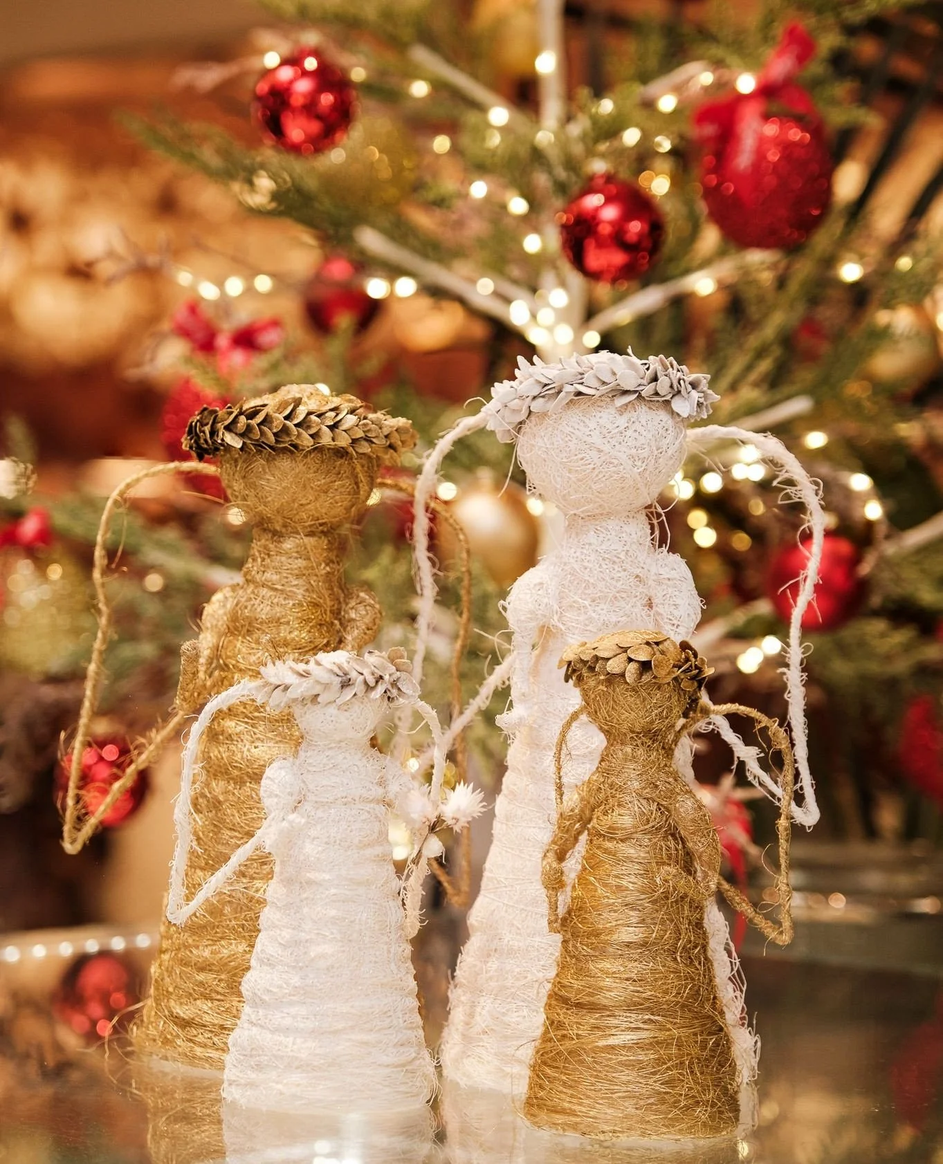 A host of handmade angels bring festive spirit and love to your table. One month to go till Christmas and we&rsquo;re eagerly counting down.⁠
⁠
#christmas #leparcchristmas #angels #retailemporium #deli #leparc #leparcbytashas #bytashas #tashasgroup⁠