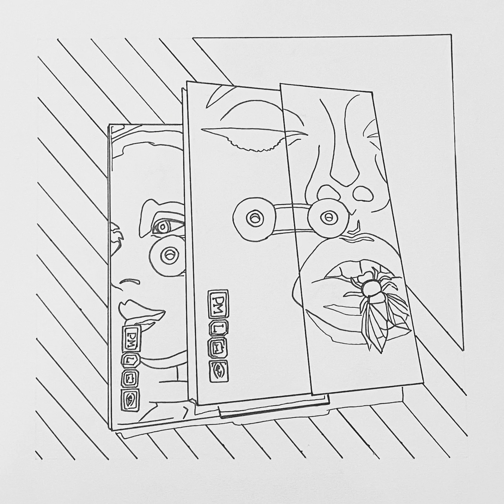Palettes |
Micron pen on 8" x 8" paper, 2020