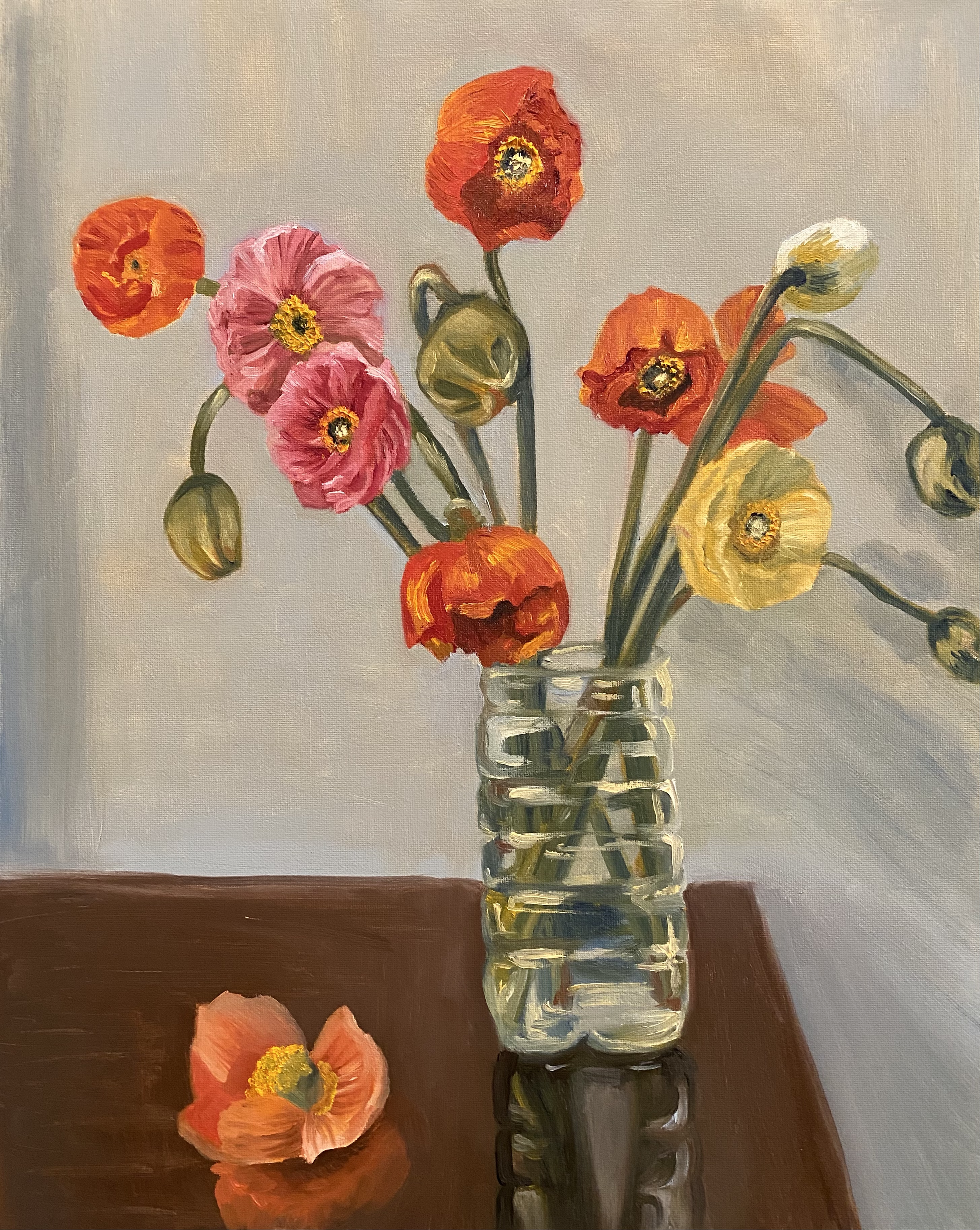 Poppies |
Oil on Canvas, 20 x 16 in, 
2021
