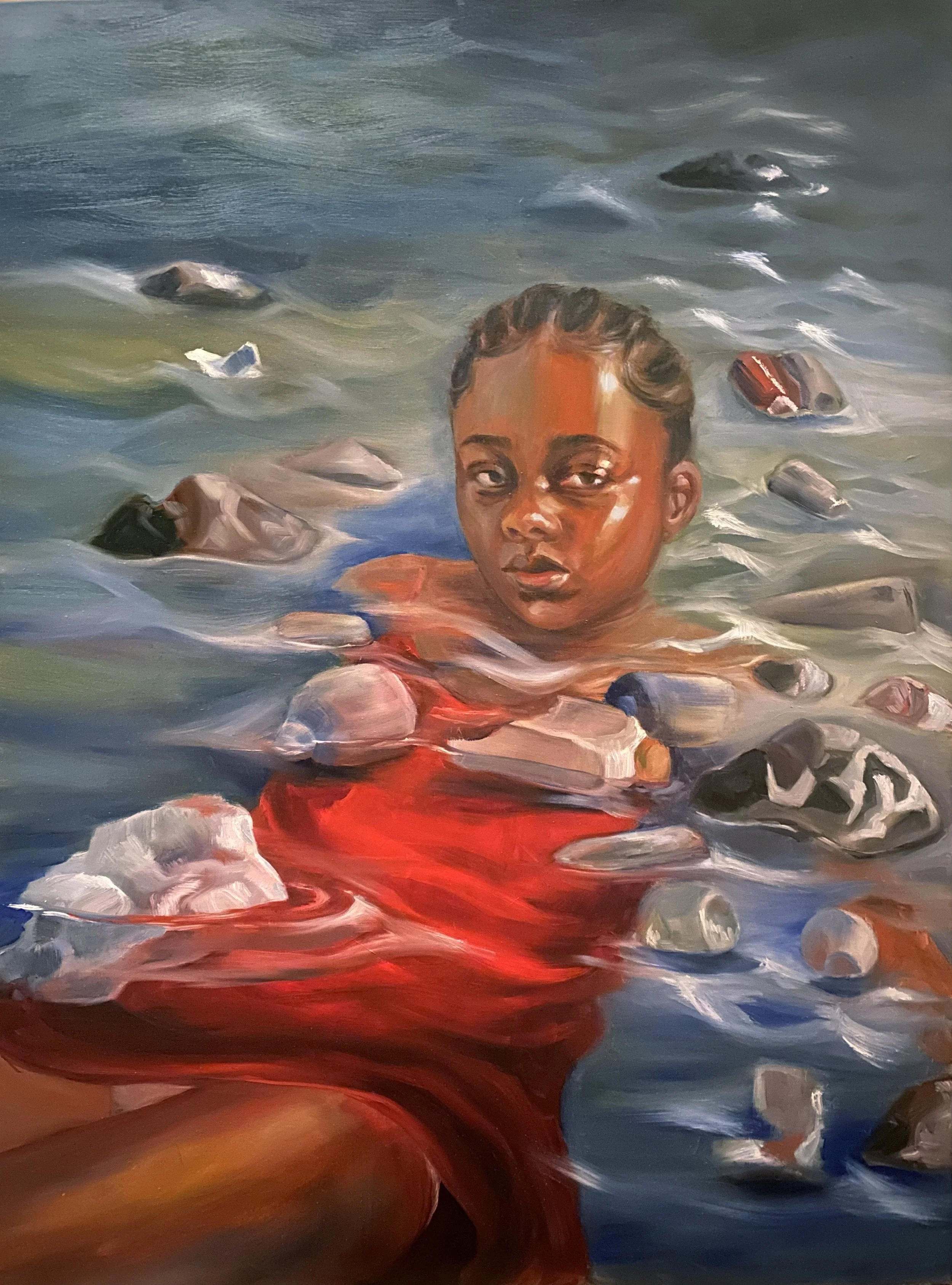 Ophelia Lives | Oil on canvas , 48 x 36 in, 2021