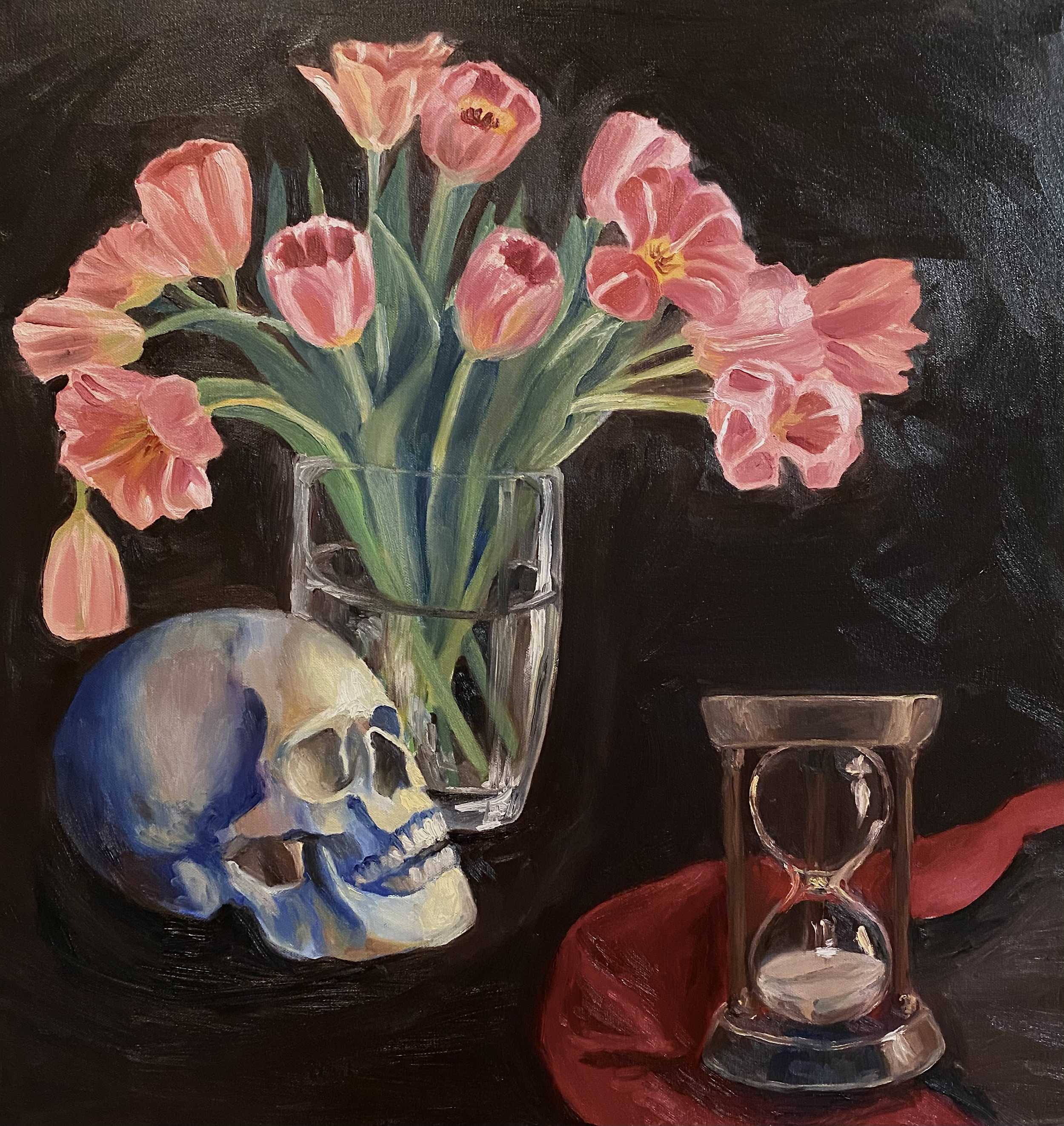 Remember That you Must Live |
Oil on  canvas, 24 x 24 in,
2021
