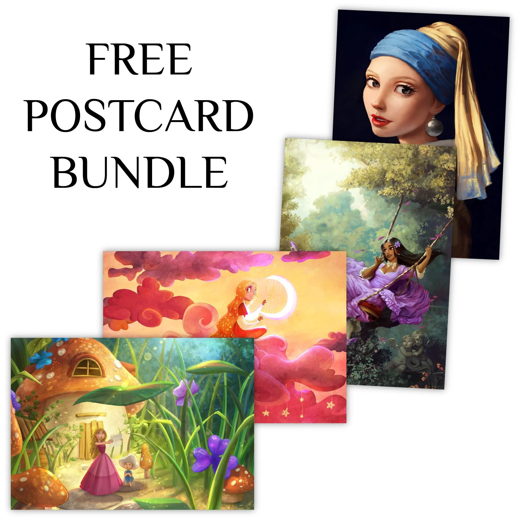 2025 - Mockup - Free Postcard Bundle - Glittering Bundle.jpg