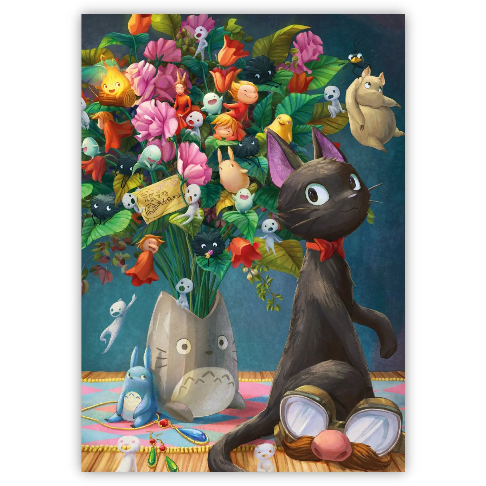 Mockup - Tiny Spirits - A5 Print - Ghibli Spirits.jpg