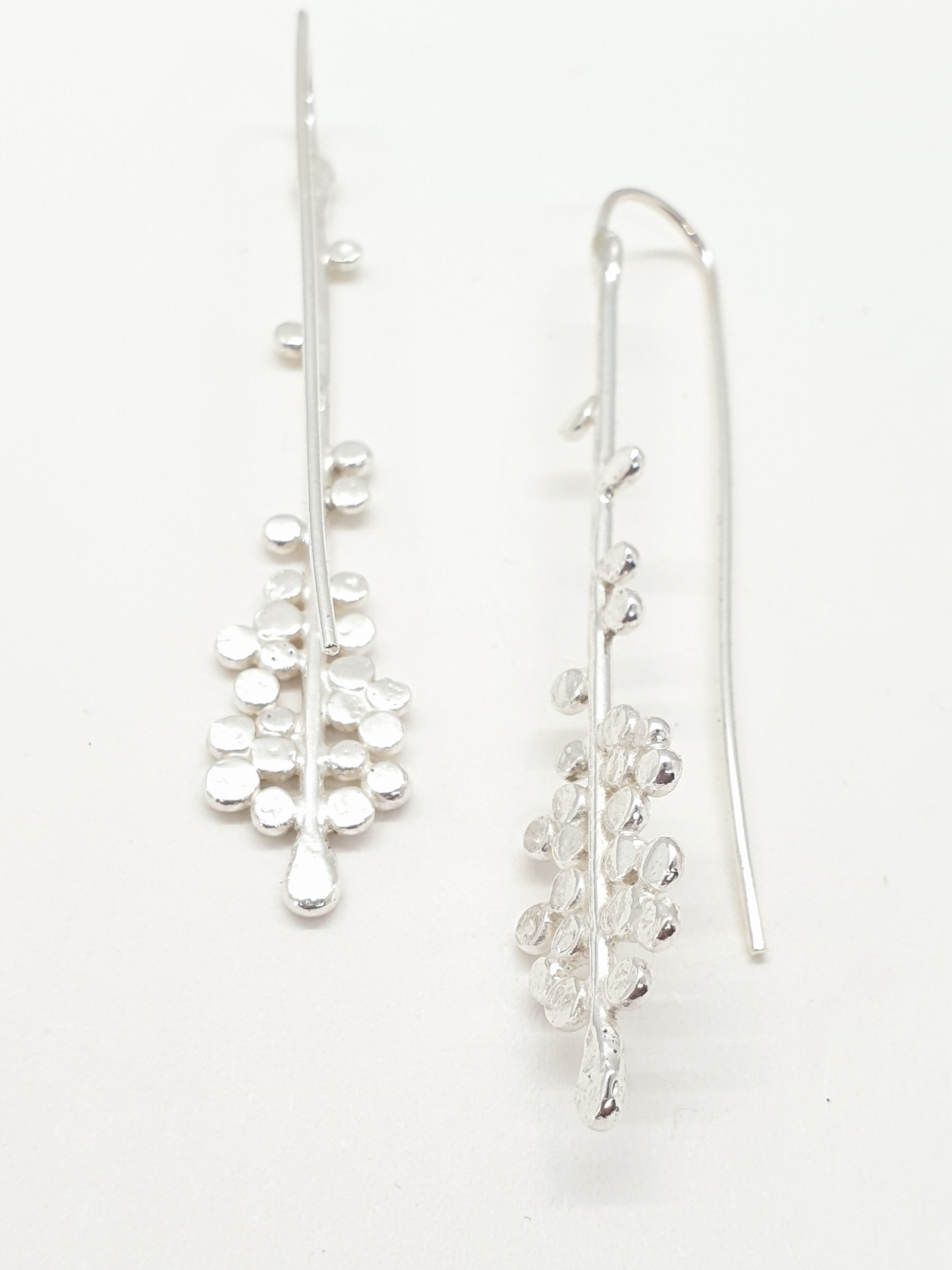 Drop Earrings, Sapphire Earrings, Created Sapphire, Vintage Earrings, –  Adina Stone Jewelry