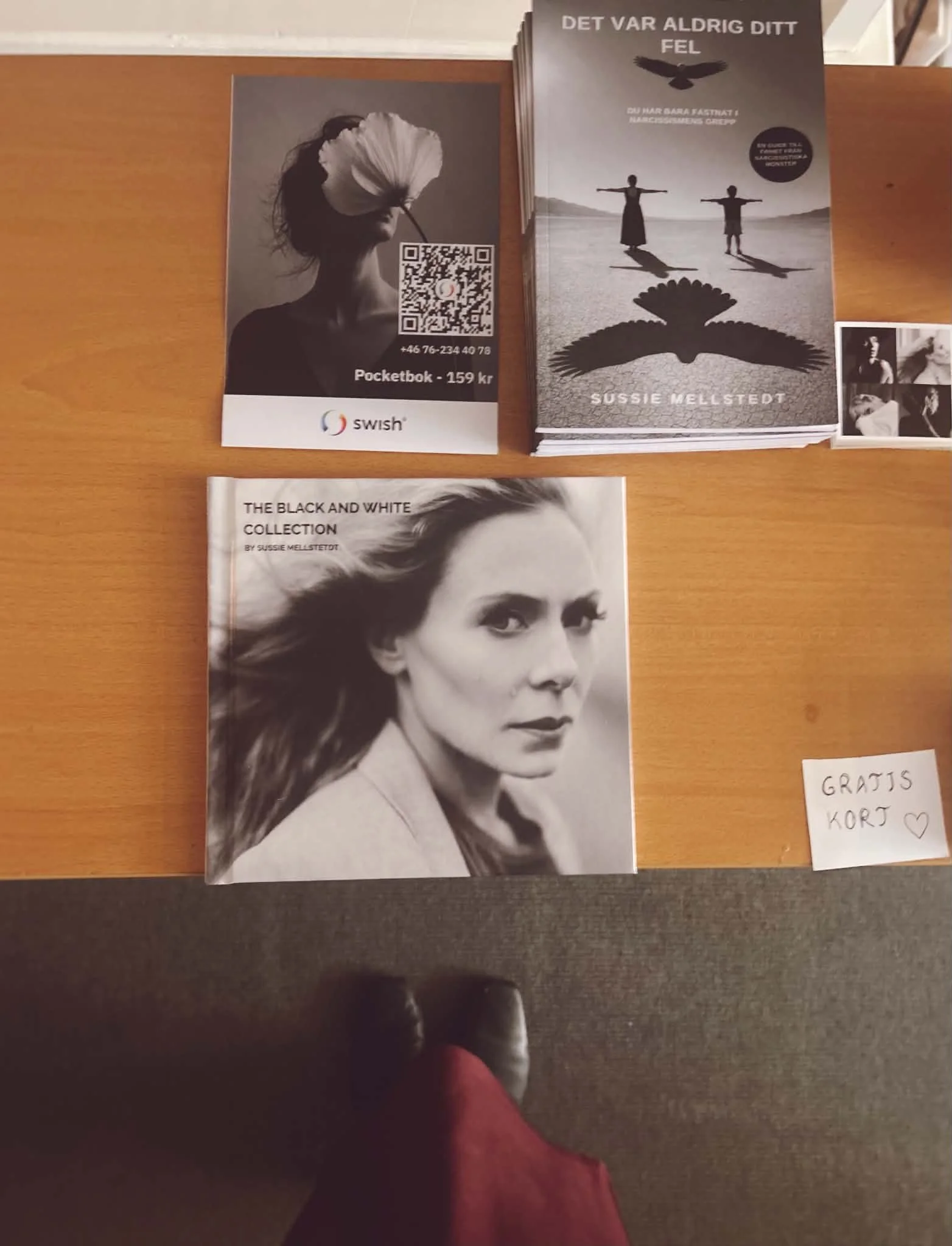 Boken Det var aldrig ditt fel och fotografisk portfolio