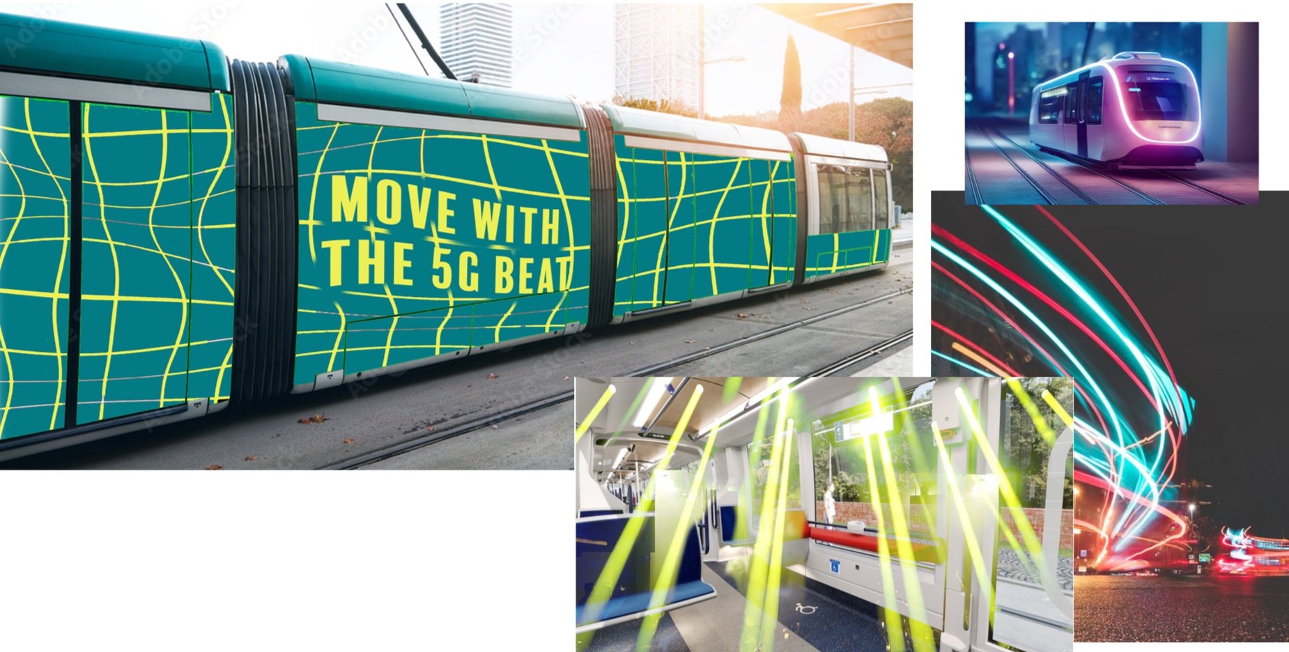Special design trams to bring up the party