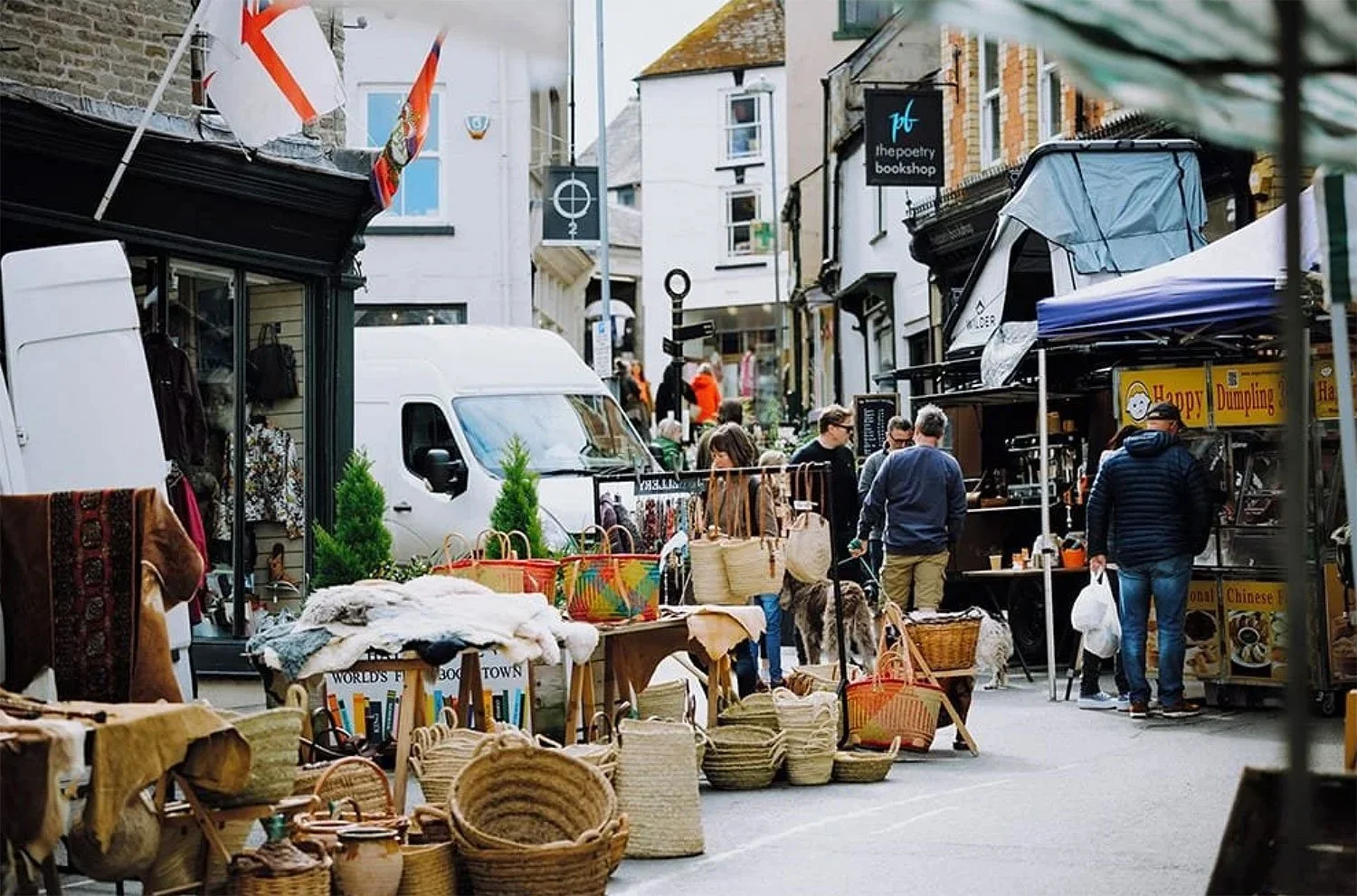 Market day in Hay-on-Wye