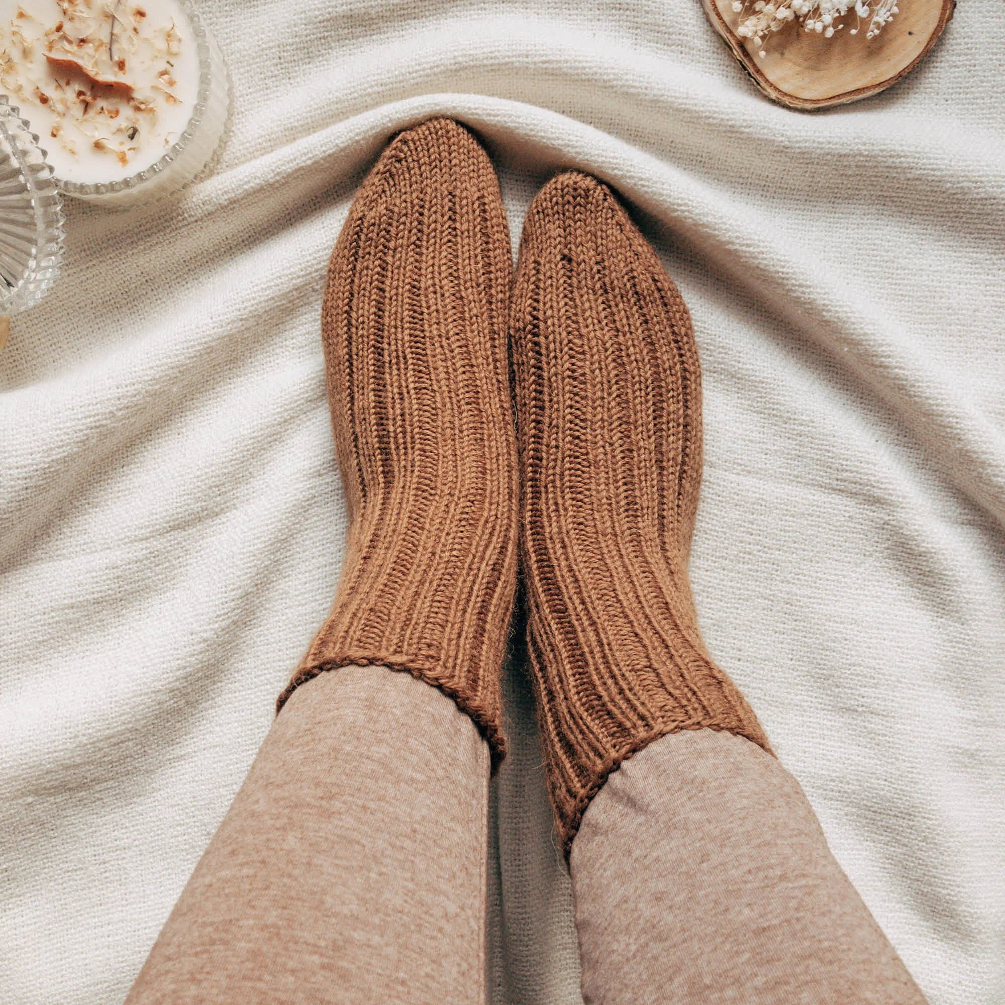 Giftables Socks, cozy worsted sock knitting pattern set — Whileberry