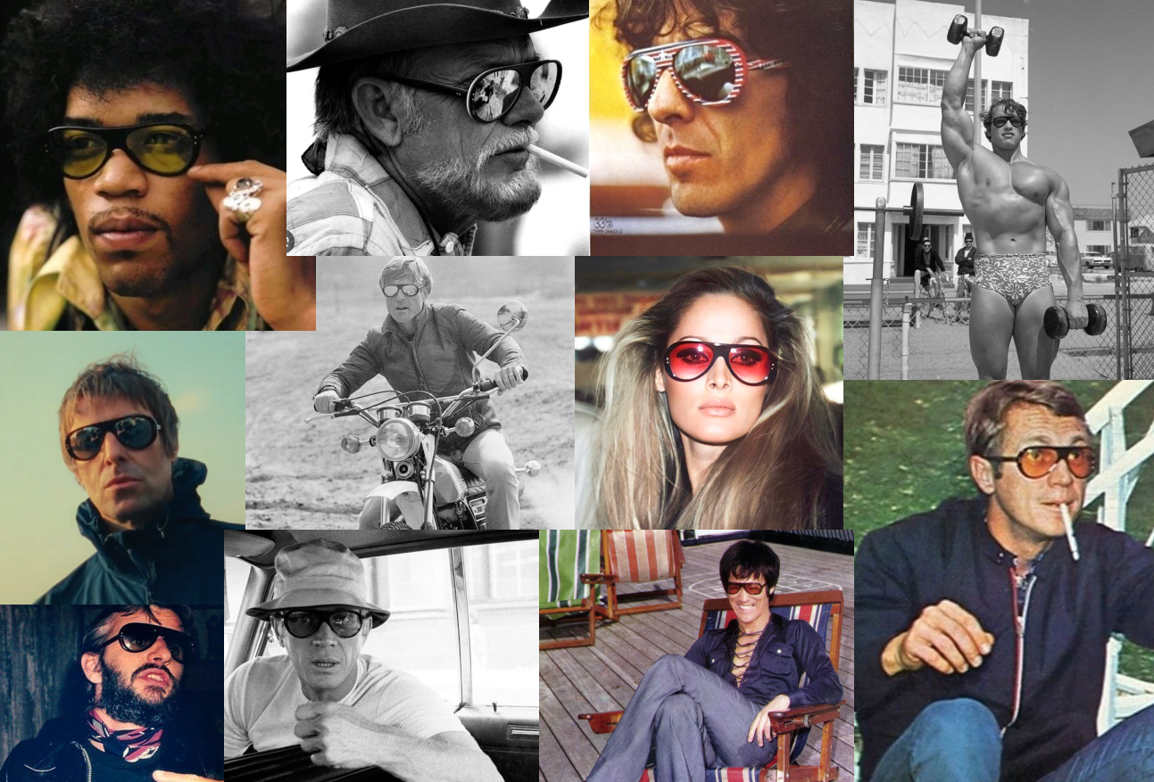 Steve Mcqueen Paul Newman Sunglasses Iconic Aviator Sunglasses