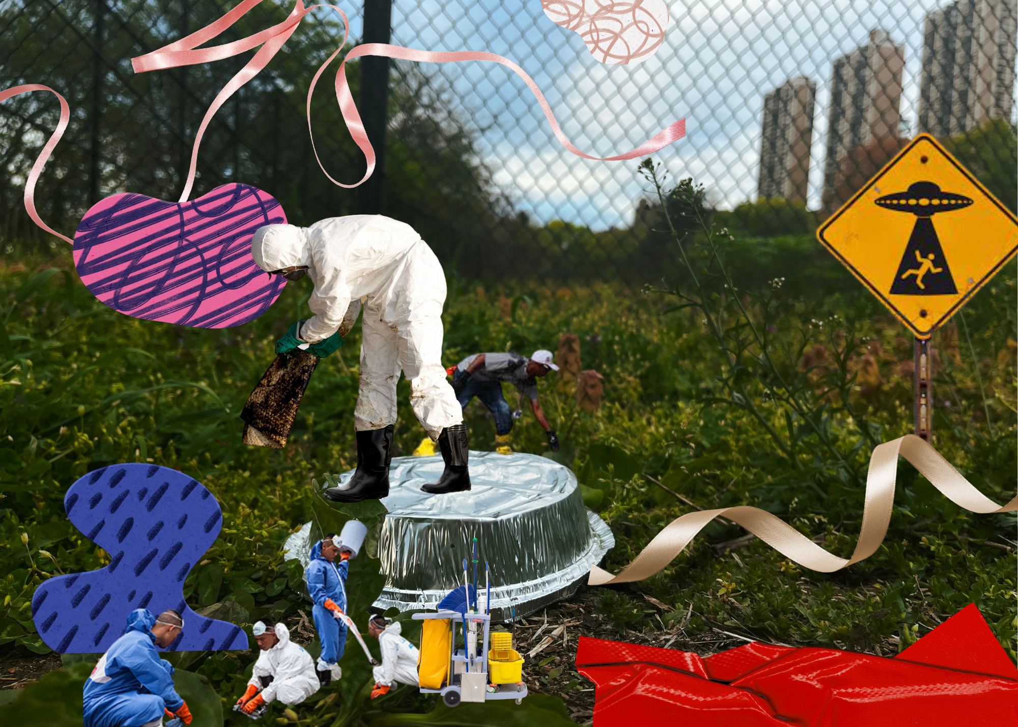 U.F.O. - Unidentified Forsaken Object (2022), Photography and digital collage, 7x5 in.