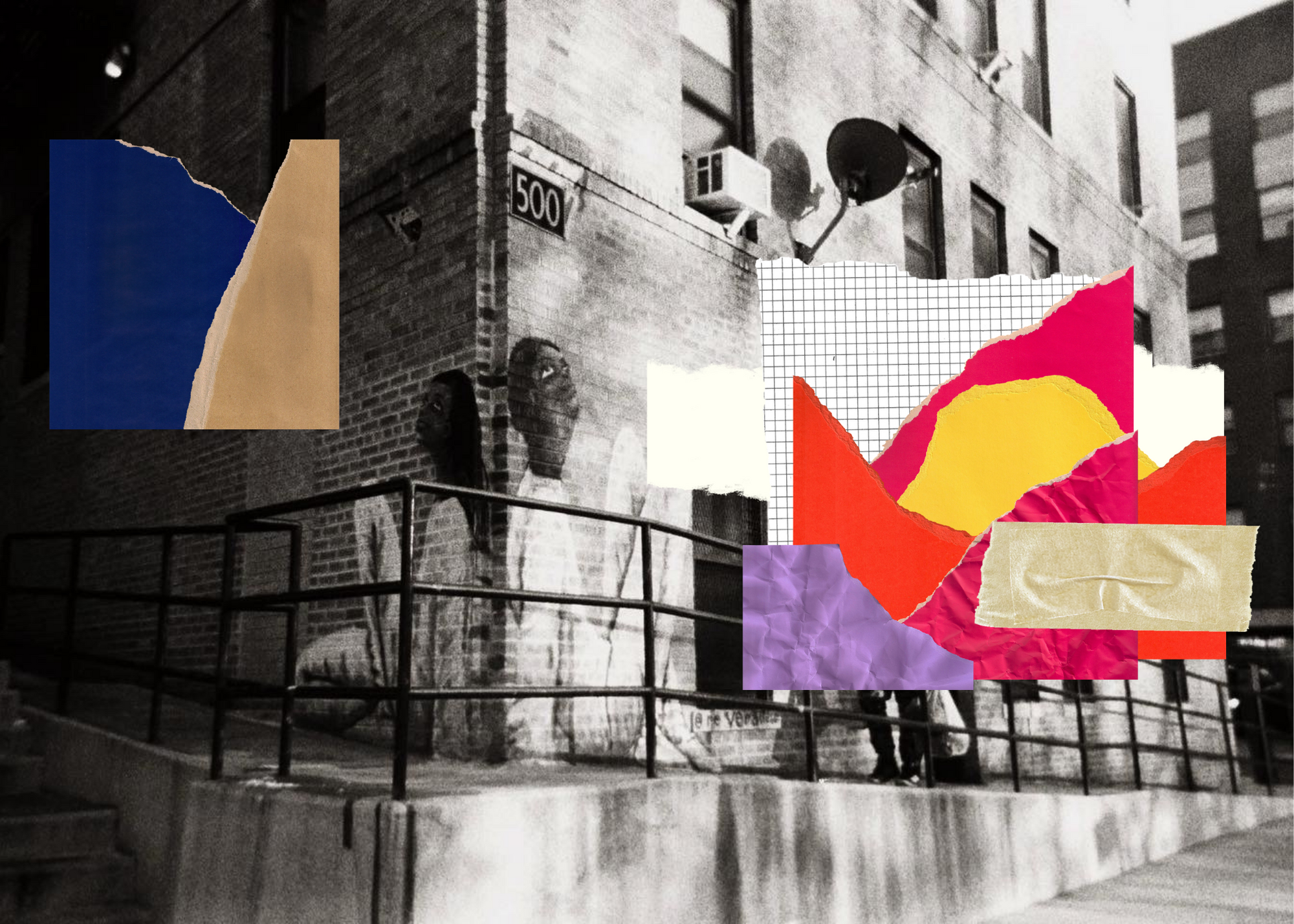 Their Eyes Are Watching (2021), Photography and digital collage, 18x24 in.