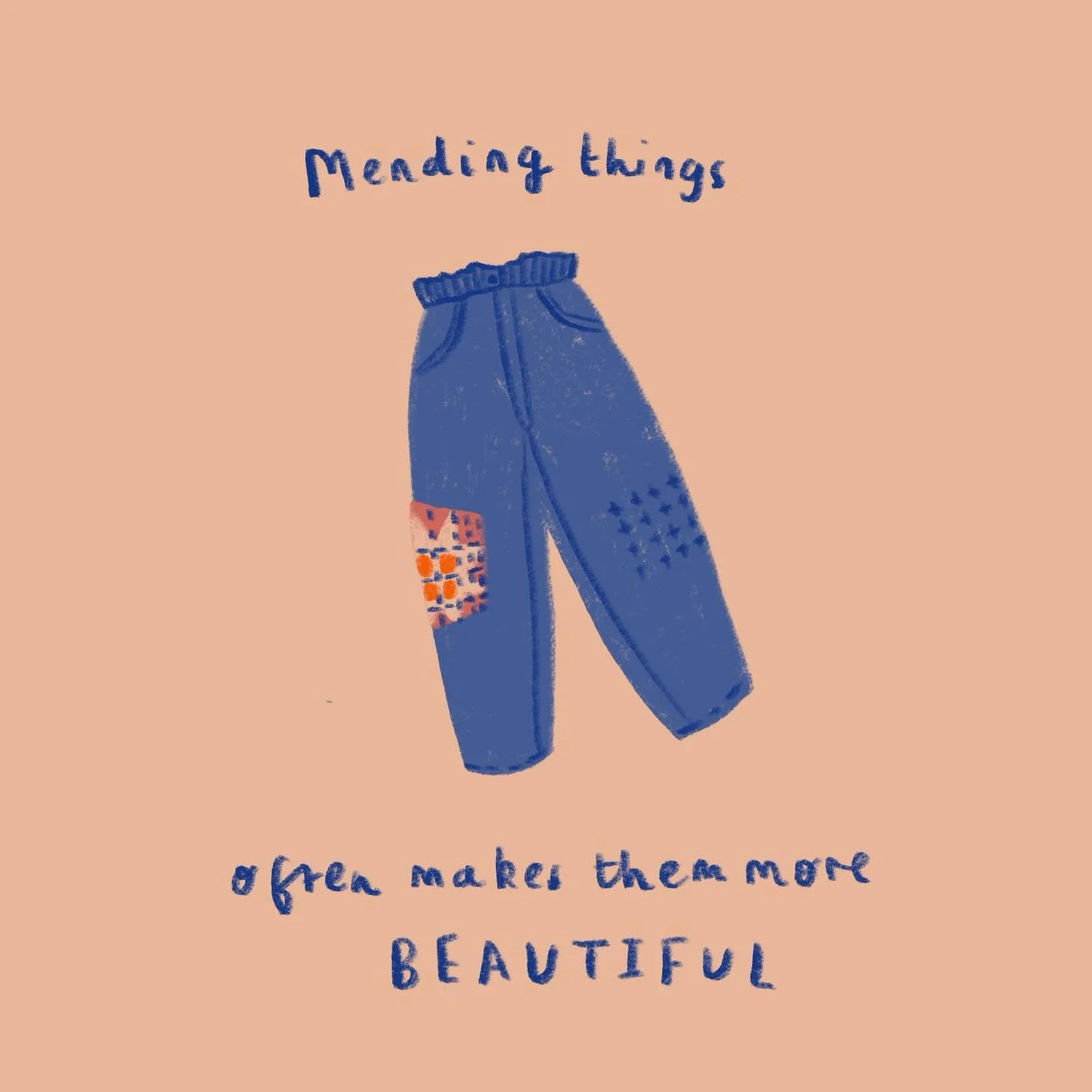 More beautiful than they were before they needed a repair 🌸

Spending yesterday fixing clothes with holes in (including these jeans&hellip;minus the patchwork 😩) made me realise that they were far more beautiful and interesting than they were strai