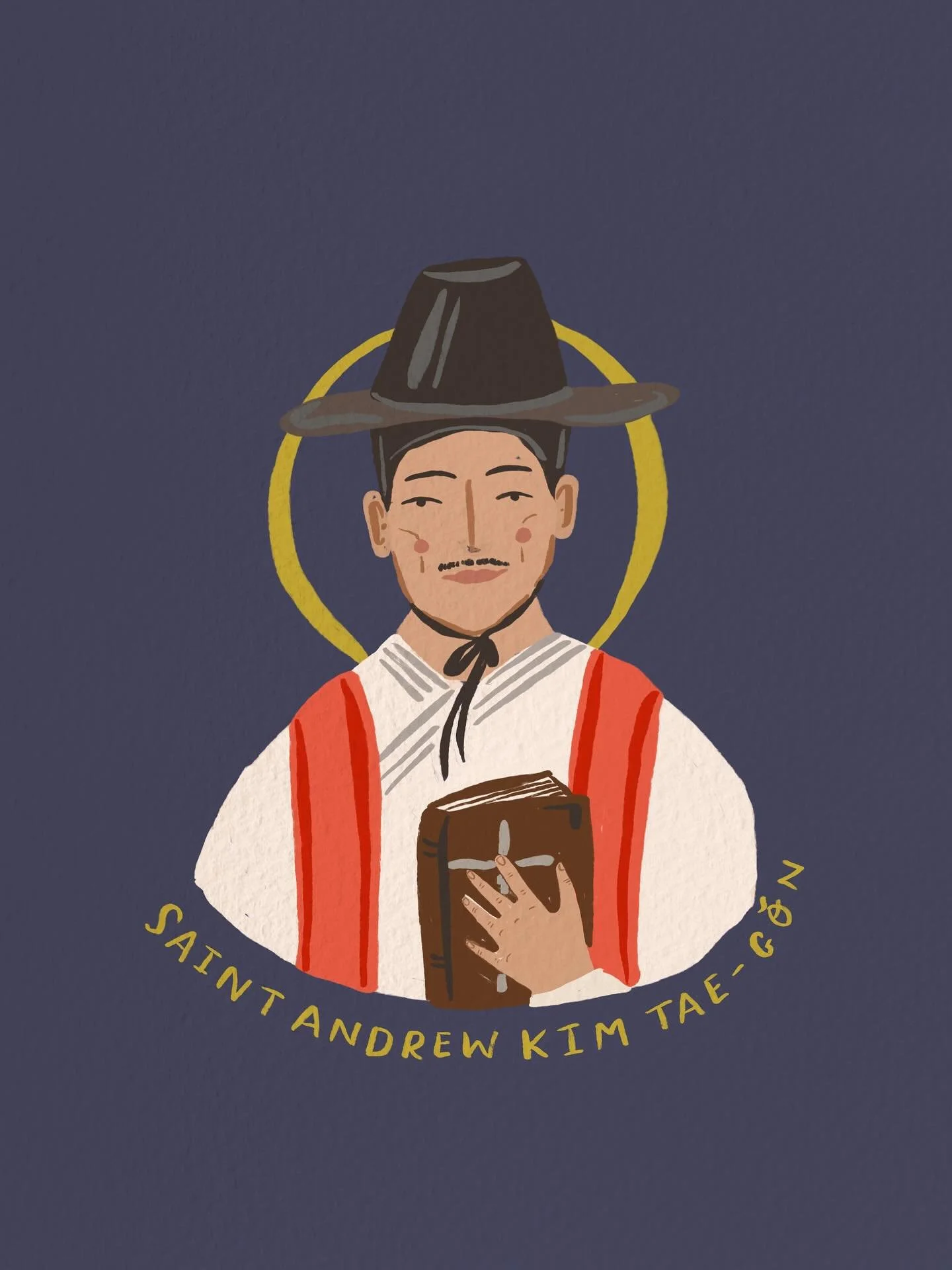 Ss Andrew Kim Taegon, Paul Chong Hasang and Companions 🌴

.
.
.
#saintoftheday #catholicart #catholicchurch #catholicsaints #standrewkimtaegon #patronsaint #feastday #liturgicalliving #liturgicalyear #tanglewoodatelier
