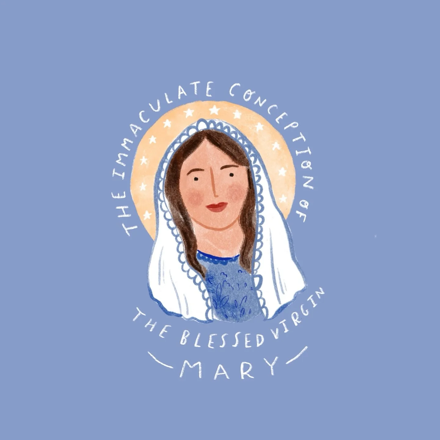 Happy Solemnity of the Immaculate Conception of the Blessed Virgin Mary 📘🩵🖌️

&ldquo;Hail, full of grace, the Lord is with you&rdquo; (Luke 1:28)

I&rsquo;m no theologian but I know that this teaching can be challenging for people looking into Cat