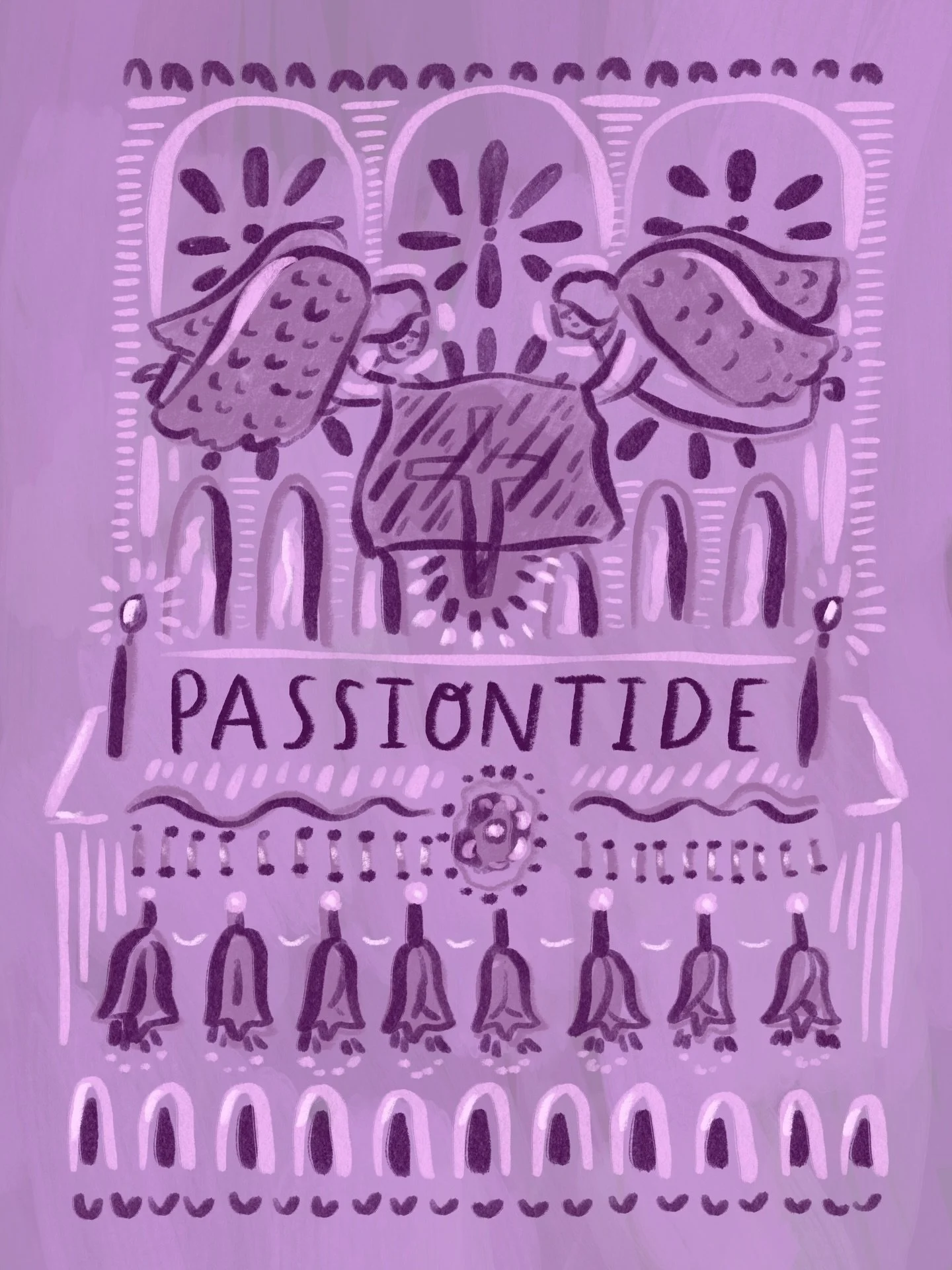 Passiontide begins this weekend 🟪

This is the name for the two weeks from Passion Sunday (aka the 5th Sunday of Lent) to Easter. The statues, crucifixes and pictures in the churches will be covered with purple cloth, not to be revealed until the Tr