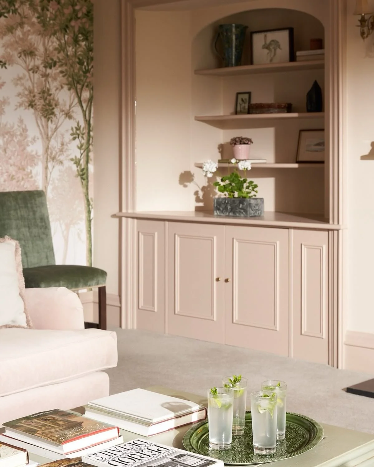 It&rsquo;s lemonade in the garden time folks&hellip;. 

A beautiful serene scheme for a beautiful elegant project in the South Hams.

This was a fun room to design as the second living room in a large country house we designed it with conversation an