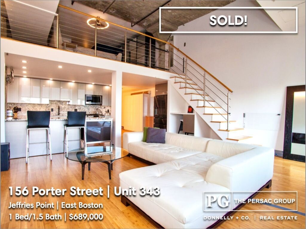 Congrats to our seller on the off market sale of their stunning loft at the stylish 156 Porter in East Boston. Thank you to all involved that made this sale a success! Are you looking to buy or sell this fall? Contact us today!

http://www.persacgrou
