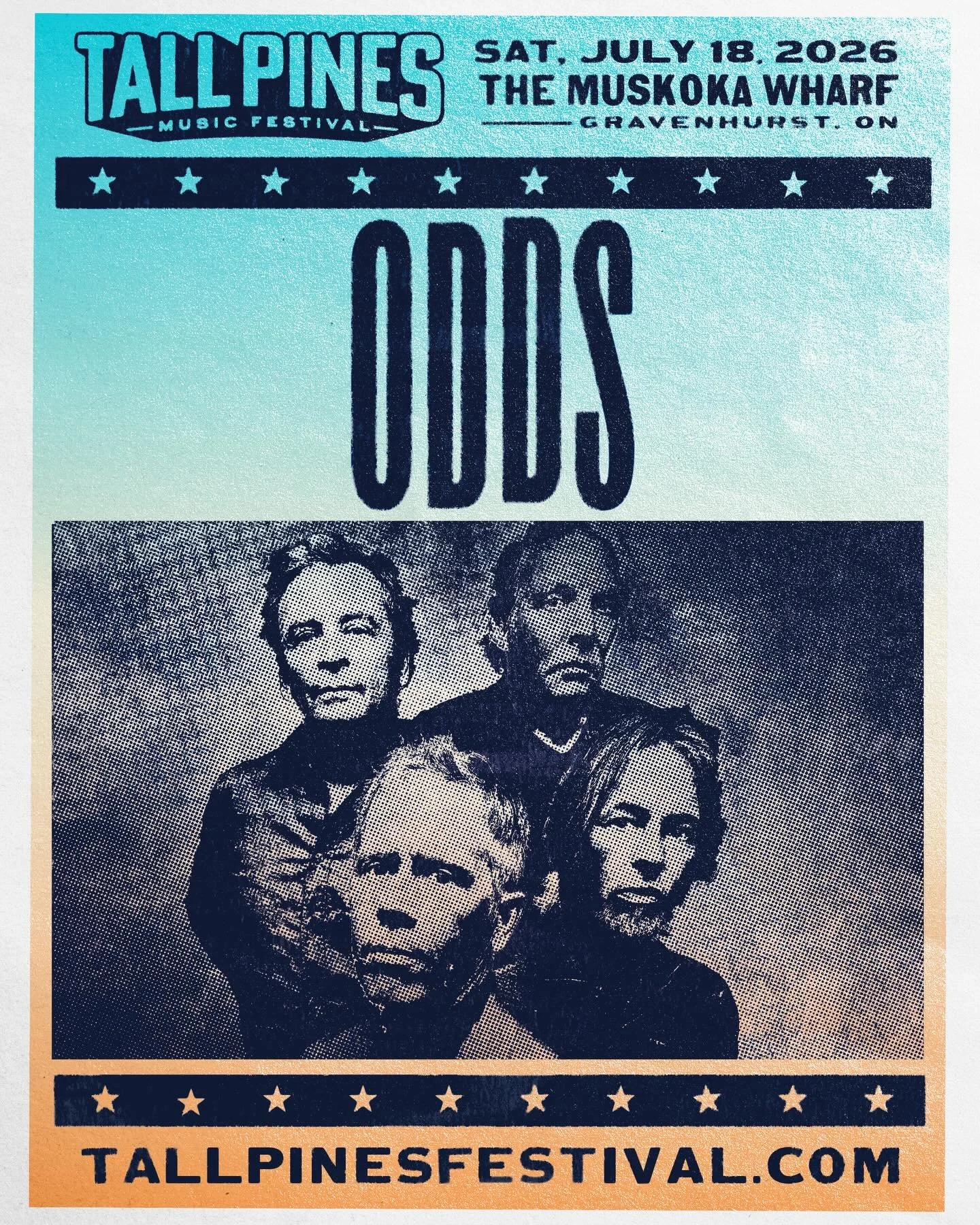 @oddsmusic will join us in Muskoka on Sat, July 18, 2026! Early Bird tickets available until MIDNIGHT TONIGHT! Purchase now to get the lowest possible price on a weekend pass! 

Early Bird:
⚡️ $99 GA Weekend ⚡️ $129 VIP Weekend

Visit www.tallpinesfe