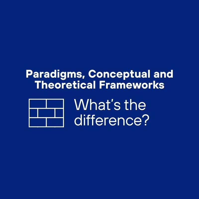 Conceptual vs theoretical frameworks in a qualitative PhD: what’s the difference? And why students get stuck