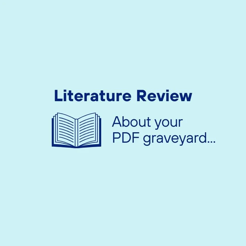 The problem with your literature review “To Read” folder