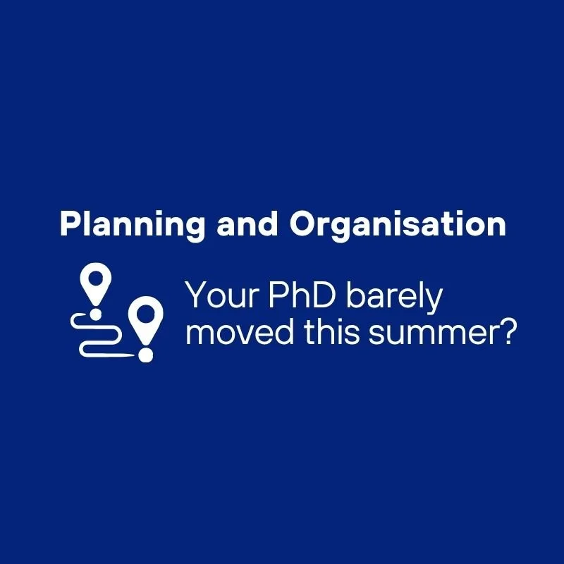 PhD productivity: what to do when you feel like you've fallen behind