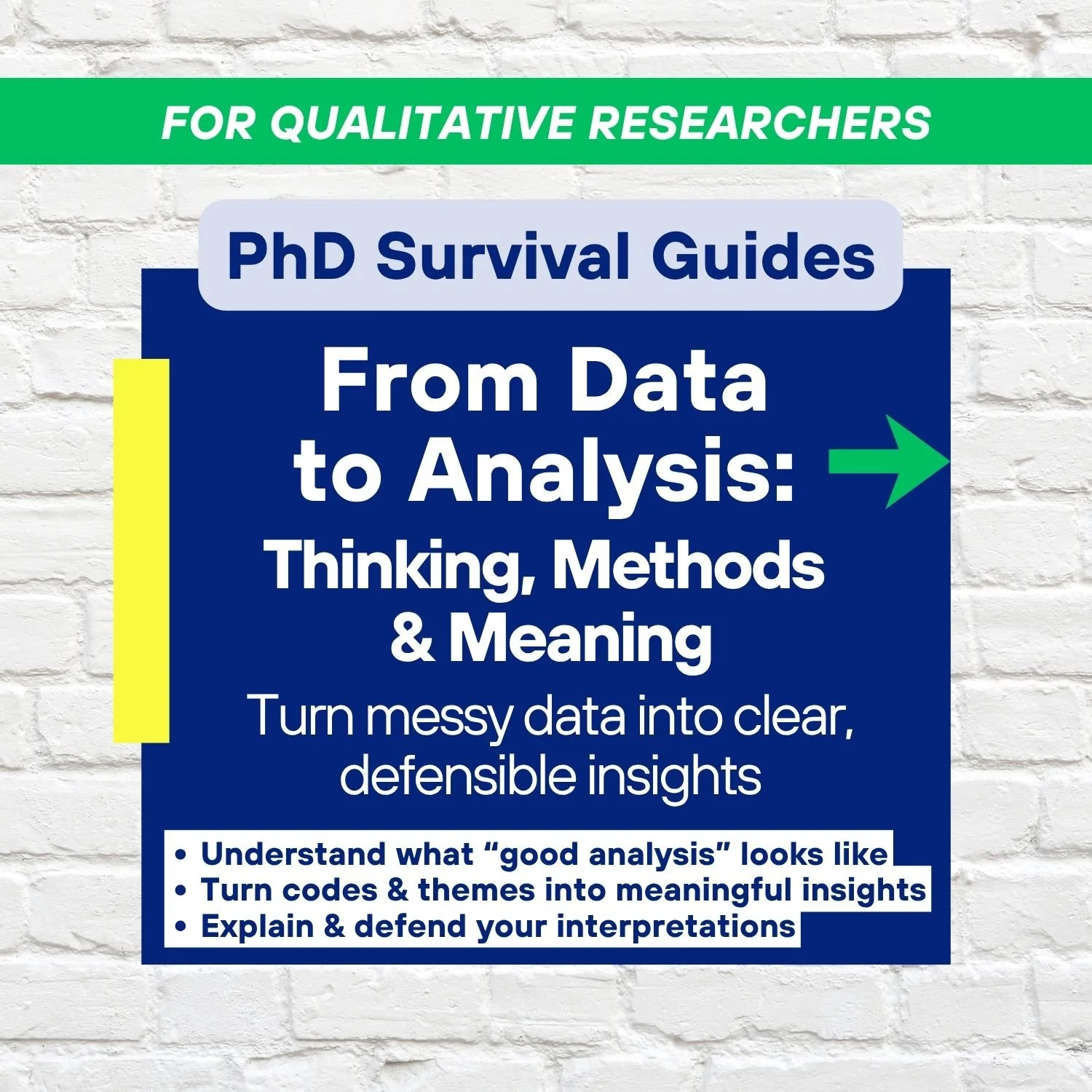 Data to Analysis PhD Survival Guide