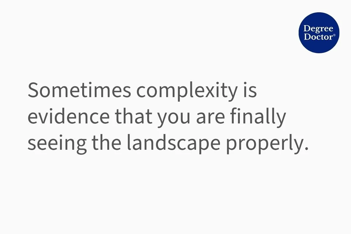 Quote about complexity in qualitative research and deeper understanding