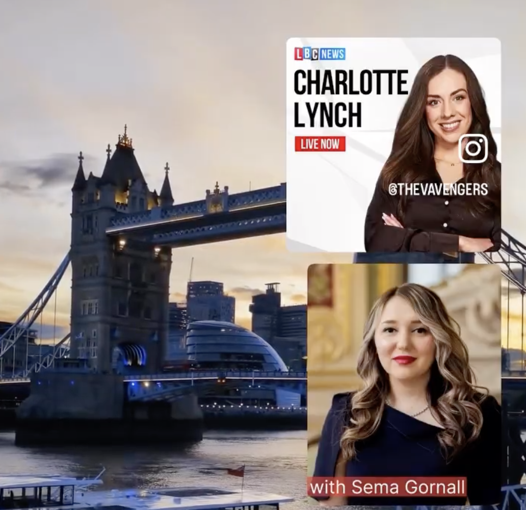 Late-night LBC news interview with Sema Gornall and Charlotte Lynch