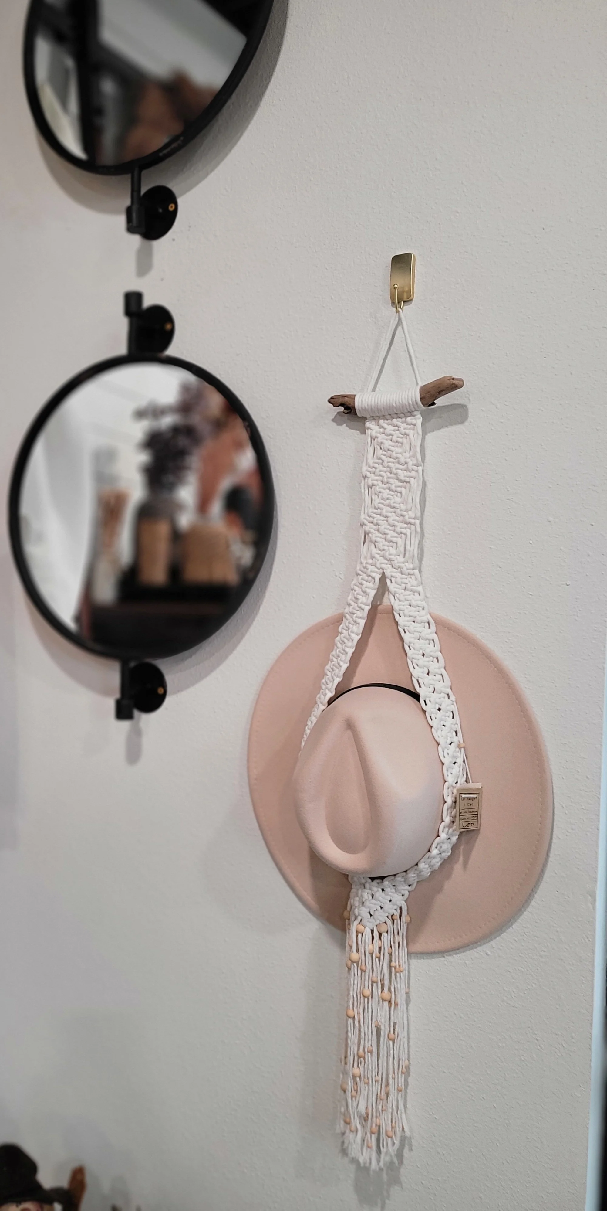 Hang Tight | Geometric Strap Hat Hanger