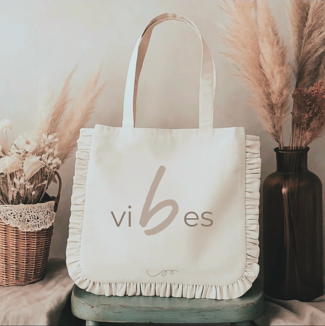 Custom Designed Ruffle Tote