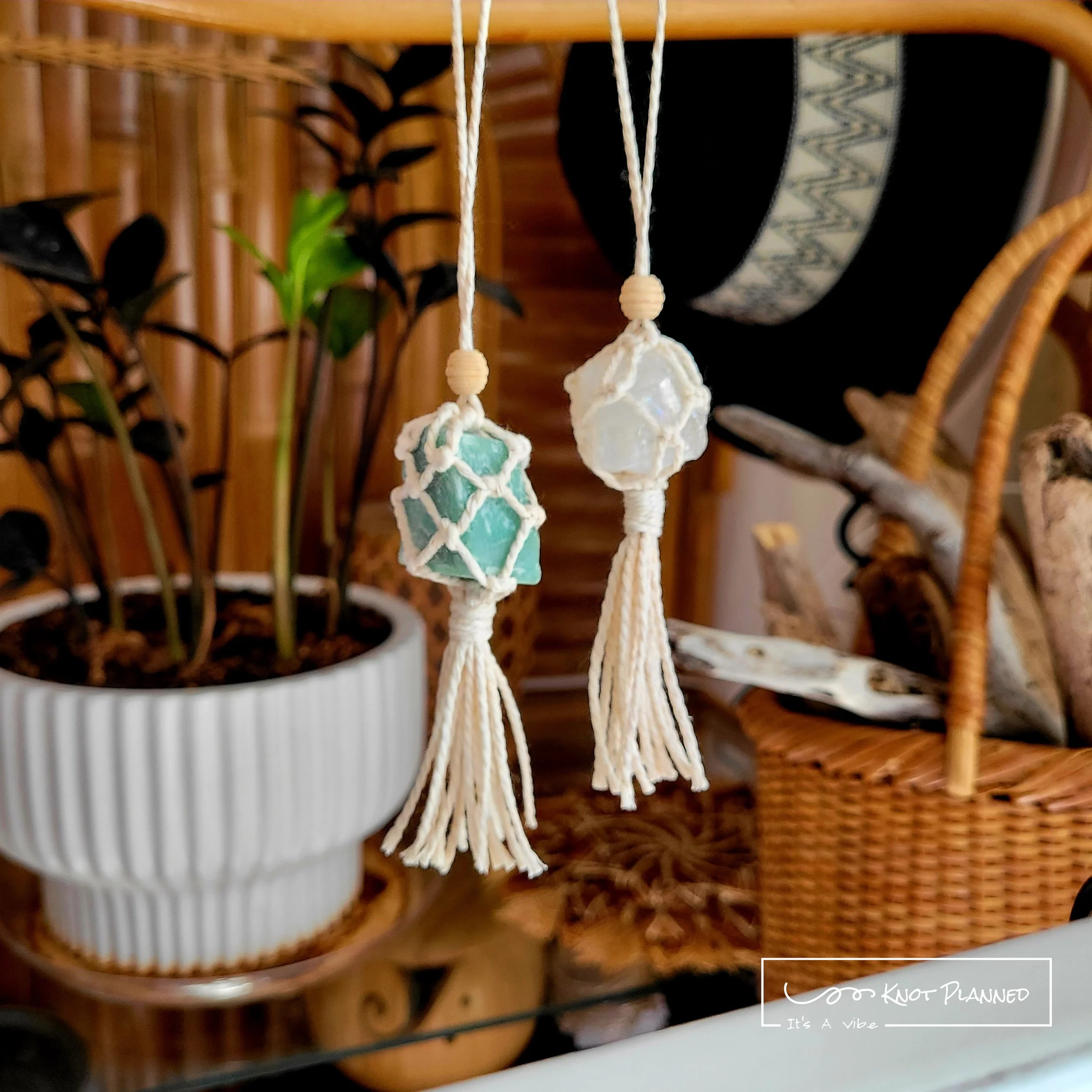Little Knotty — Open Weave Car Charm