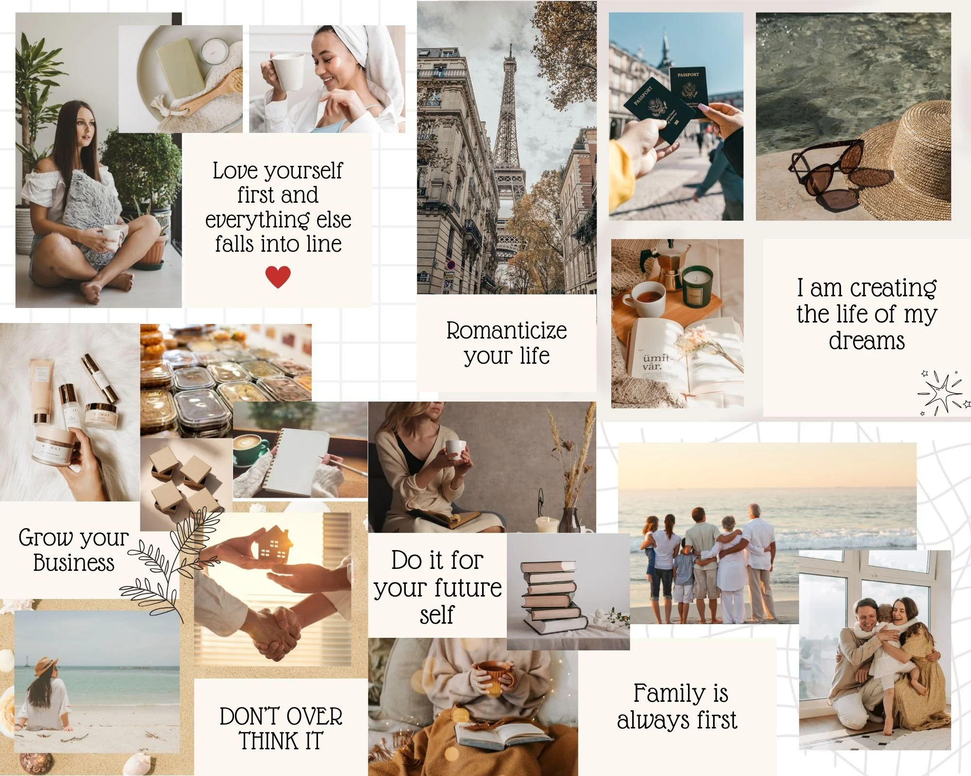 Brown Scrapbook inspirational Family Vision Board Photo Collage.jpg