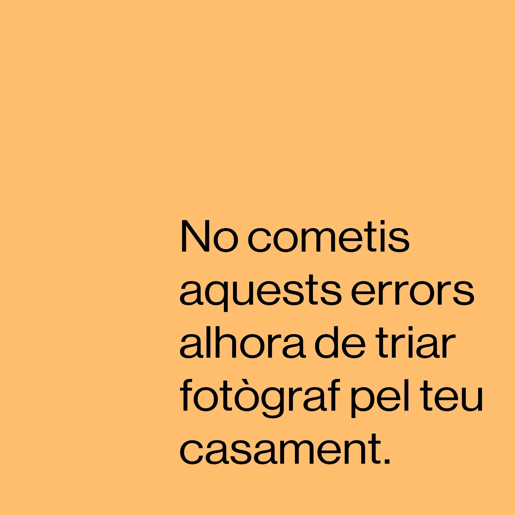 5 Errors que has d’evitar alhora de triar el fotògraf del teu casament