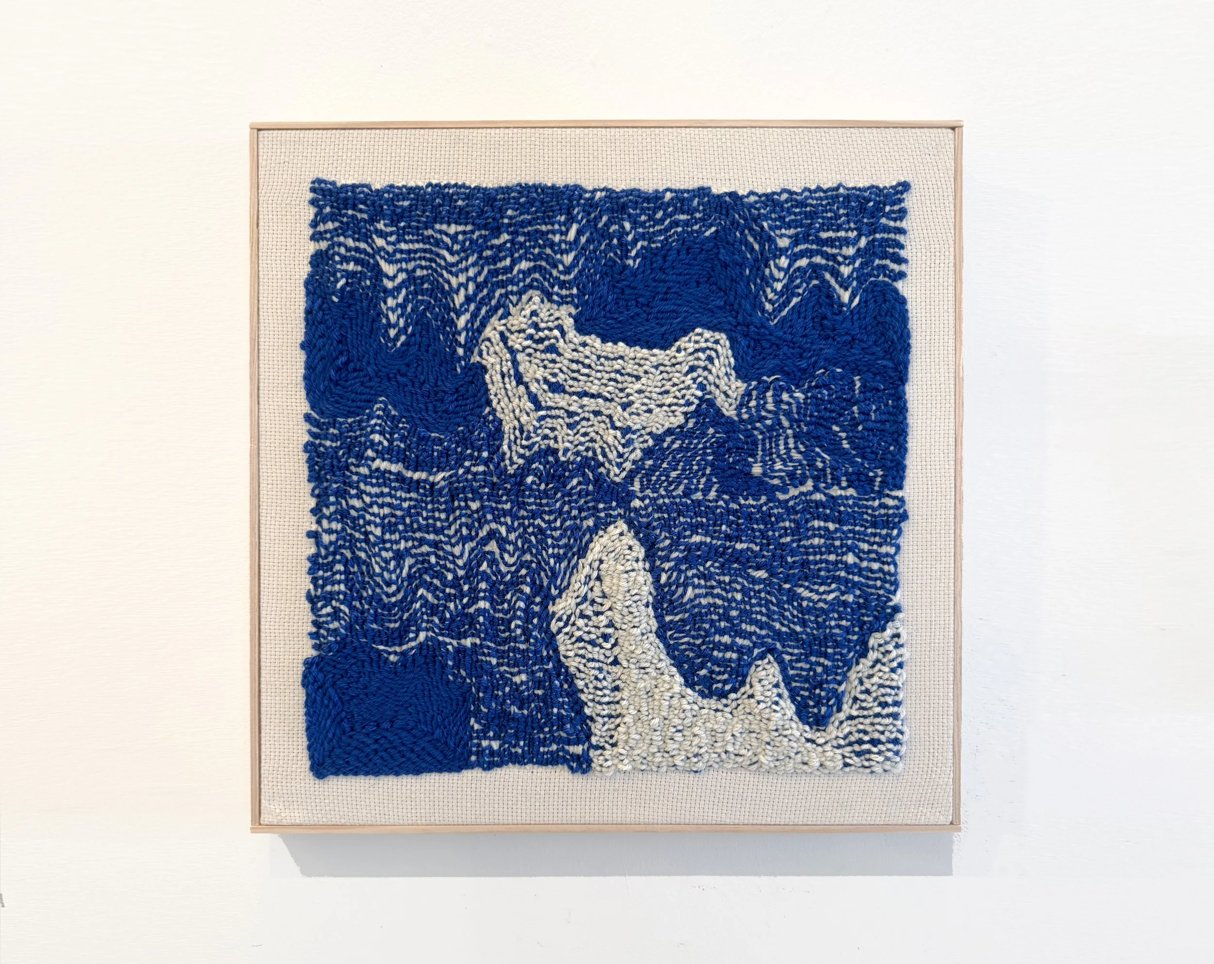 Relief Map Blue No. 2 •
Wool and Acrylic Yarn •
20 x 20" 