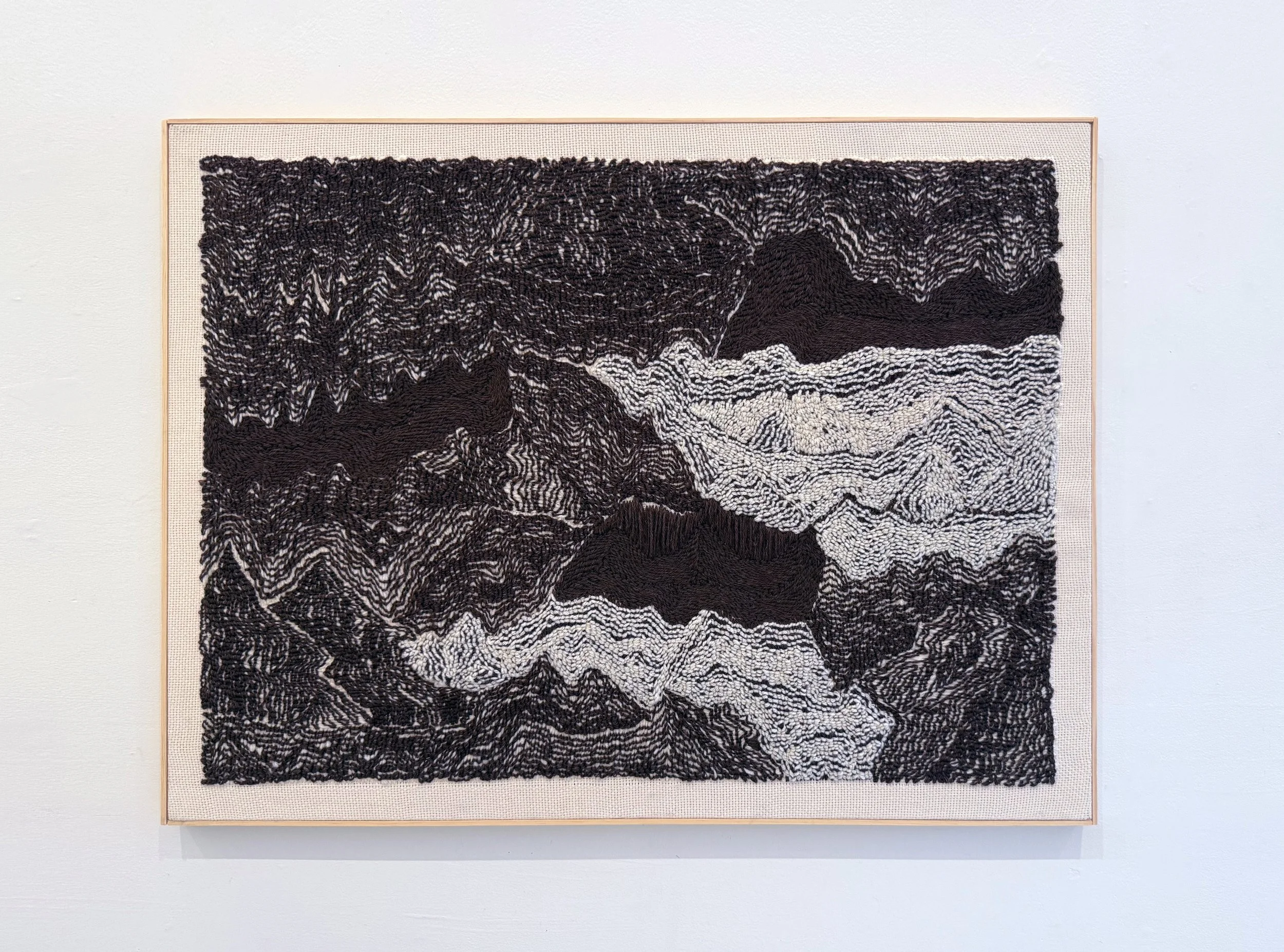 Relief Map Brown No. 1 •
Wool and Acrylic Yarn •
40 x 30" 
