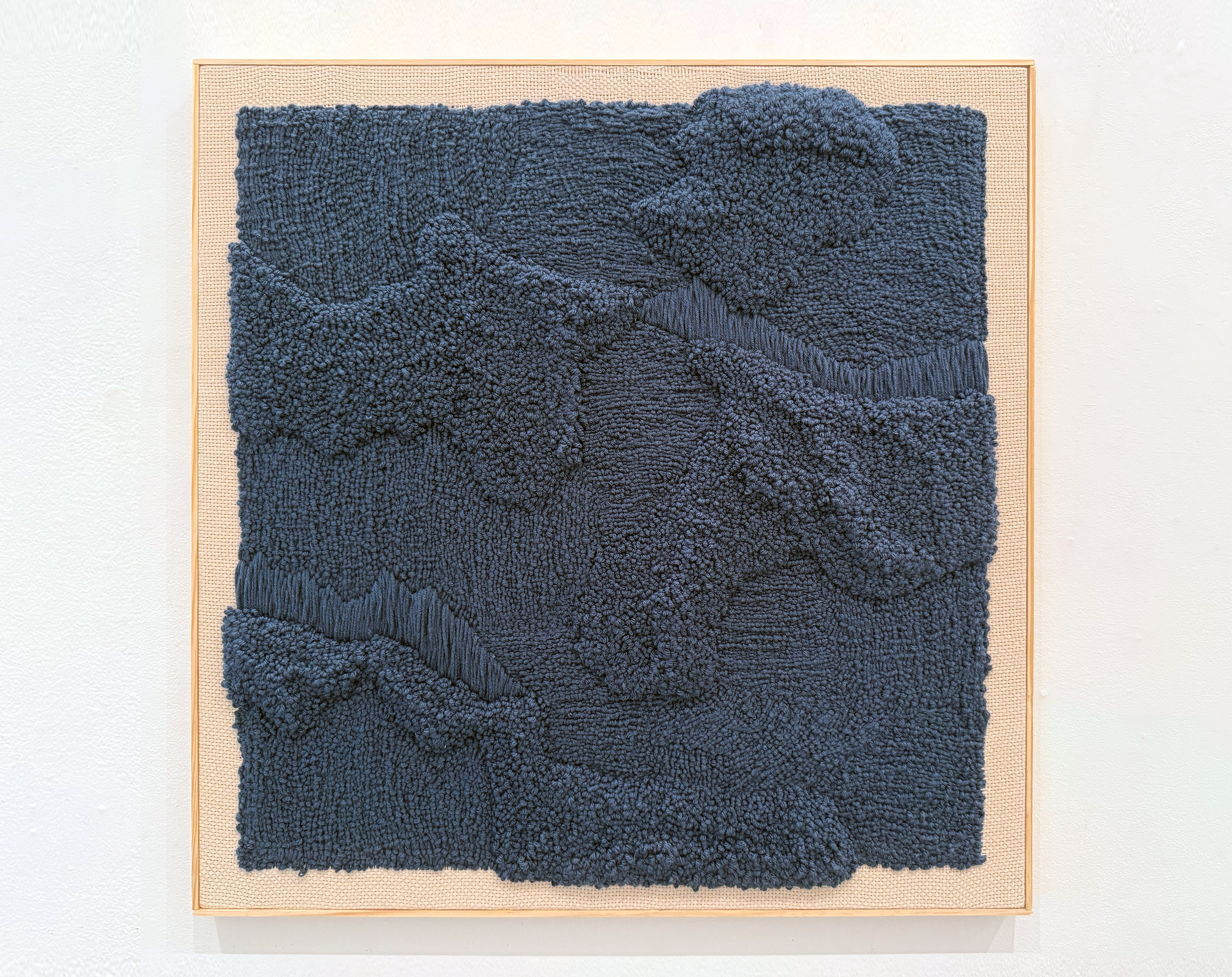 Relief Map Blue No. 4 •
Acrylic Yarn •
30 x 30" 