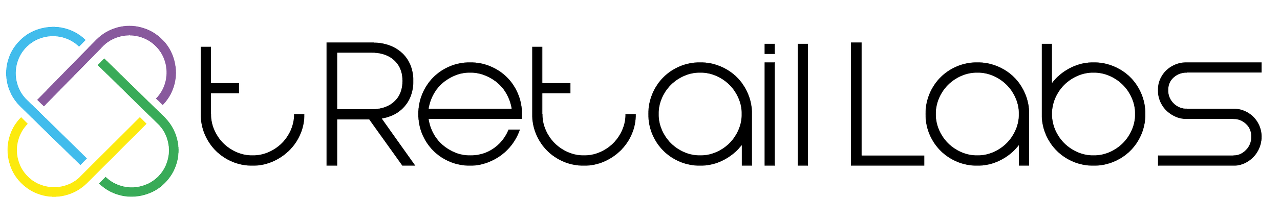 Logo of Retro Rollers featuring a multicolored abstract roller skate icon and the text 'Retro Rollers' in a thin black outline font.