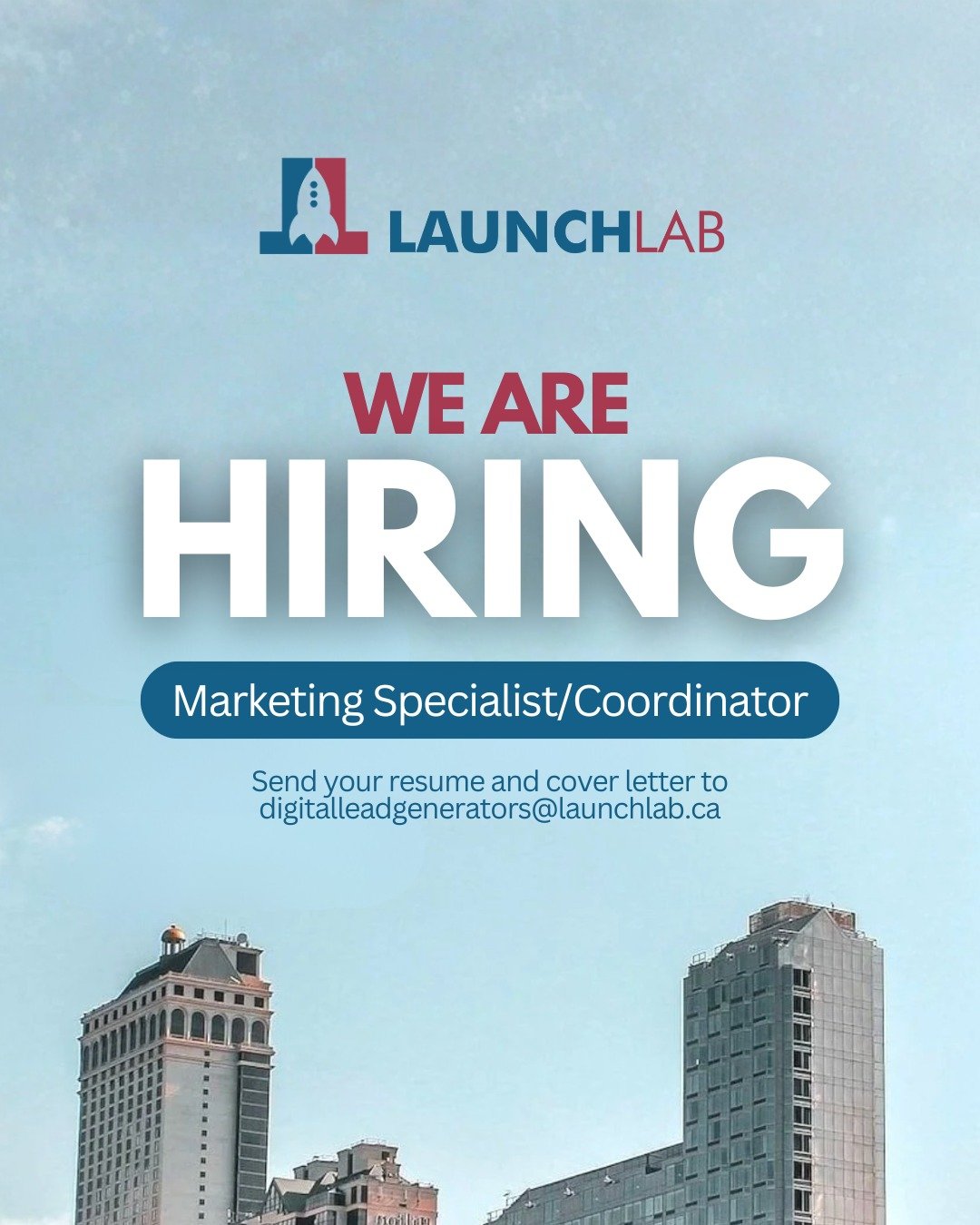 🚀 We&rsquo;re Hiring! Join Our Digital Lead Generator Team

Launch Lab is looking for a Marketing Specialist / Coordinator to join our Digital Lead Generator (DLG) team!If you&rsquo;re organized, creative, and passionate about helping small business