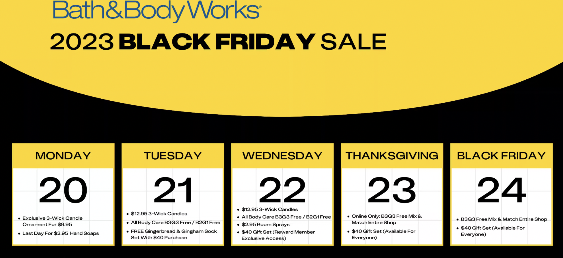 Bath and Body Works Black Friday Sale — SavingsMania