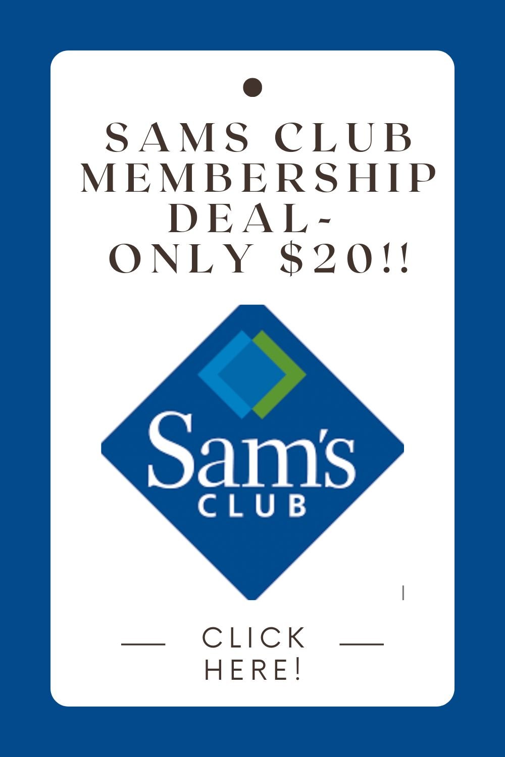 Sam's Club Membership Deal- ONLY $20! — SavingsMania
