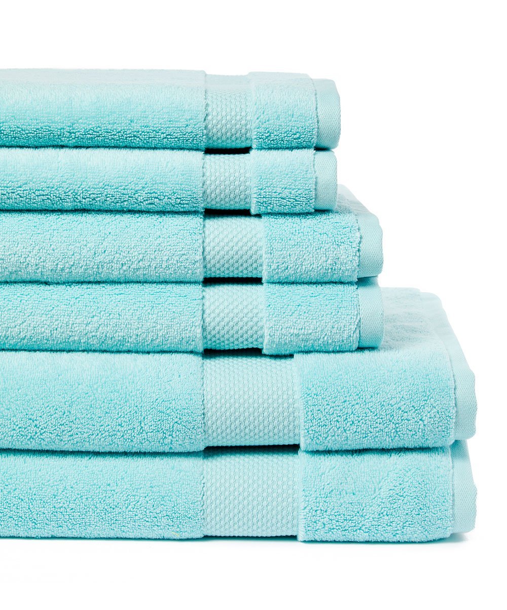 Luxury Bath Towel Set 100% Cotton 2 Pack Bath Towels 700 GSM Light Teal