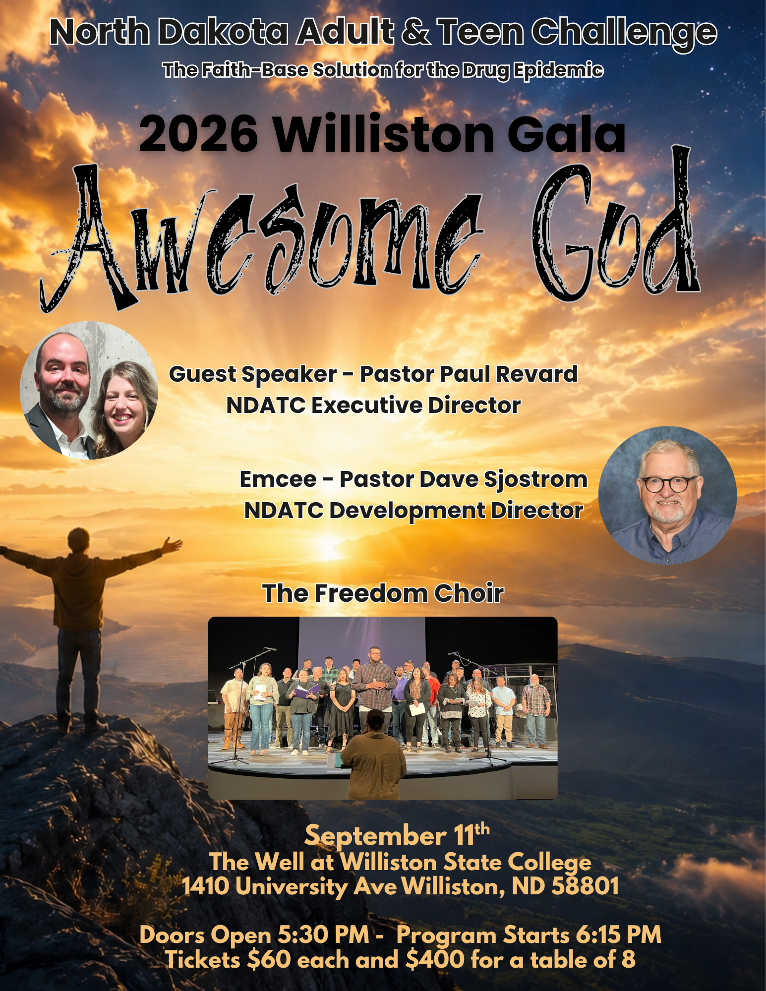 "Awesome God" Williston Gala