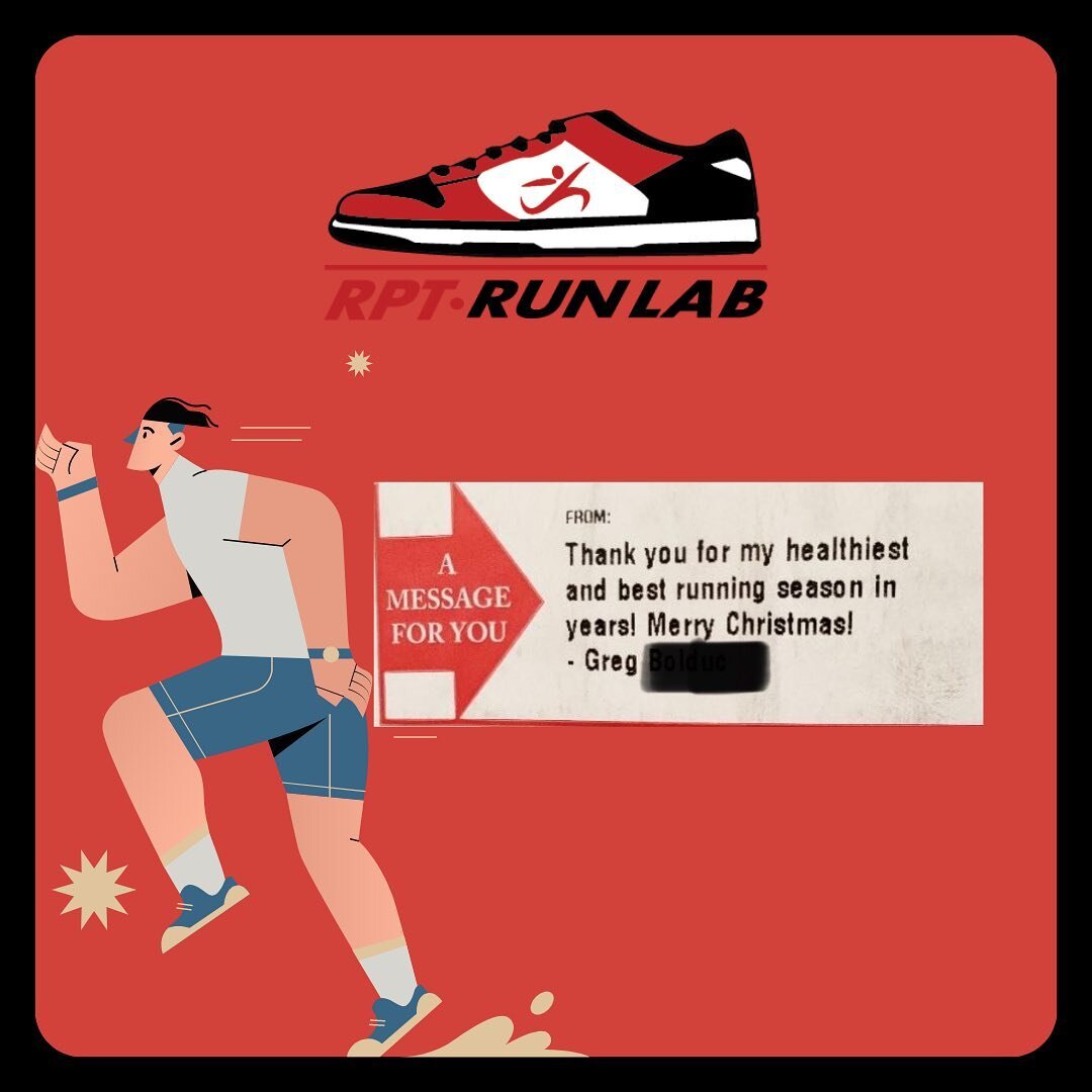 A very nice message and gift from one our satisfied and dedicated runners! Sign up for a running assessment today for your best year ever!! #runninggaitanalysis #rundna #runningevaluation #runninggait #gaitanalysis #runbetter #runhealthy  #injuryprev