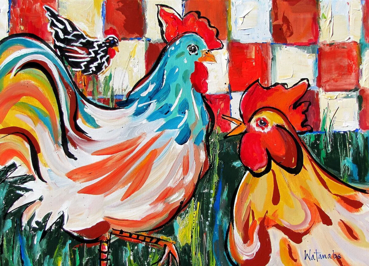 Friendly Flock Placemat - Carole Watanabe