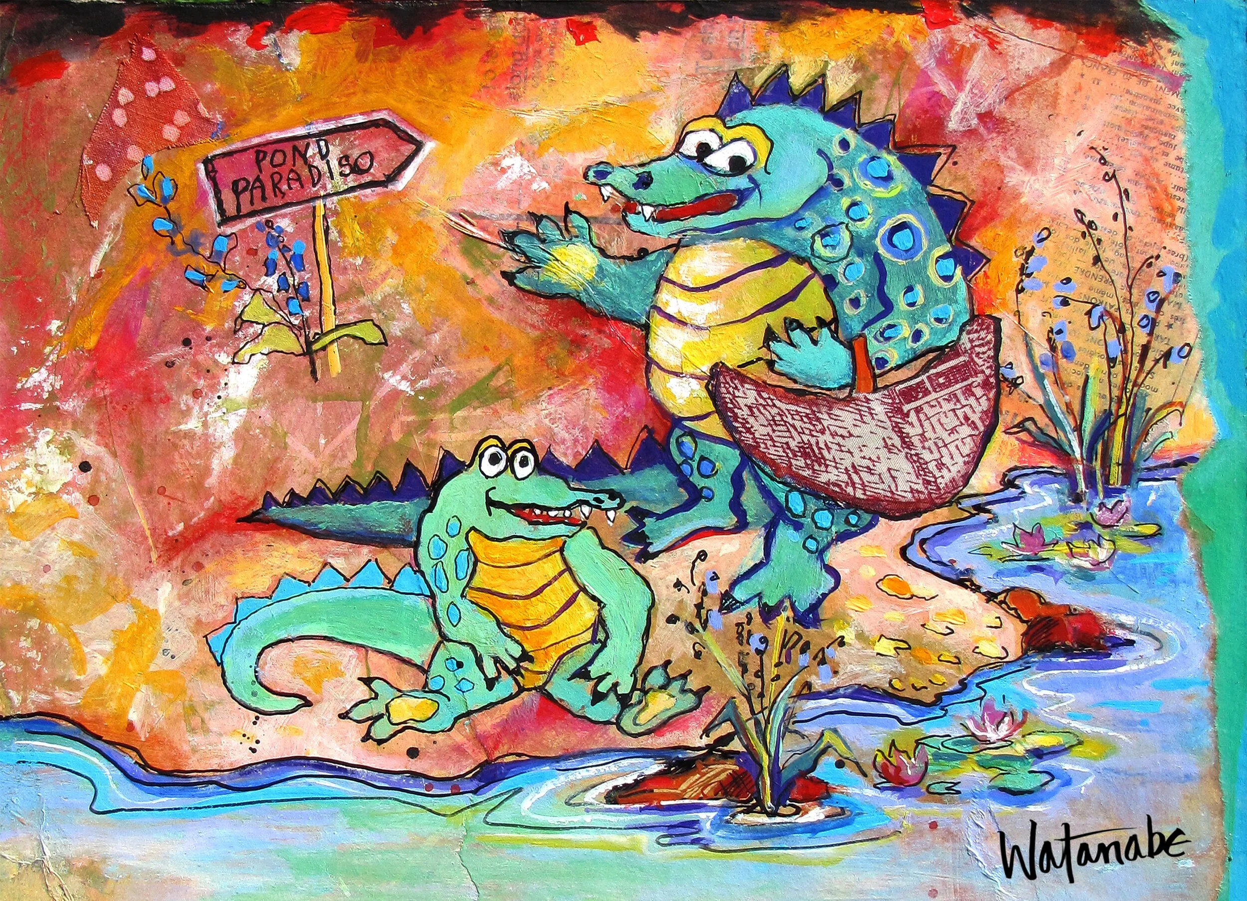 Pond Paradiso Placemat - Carole Watanabe